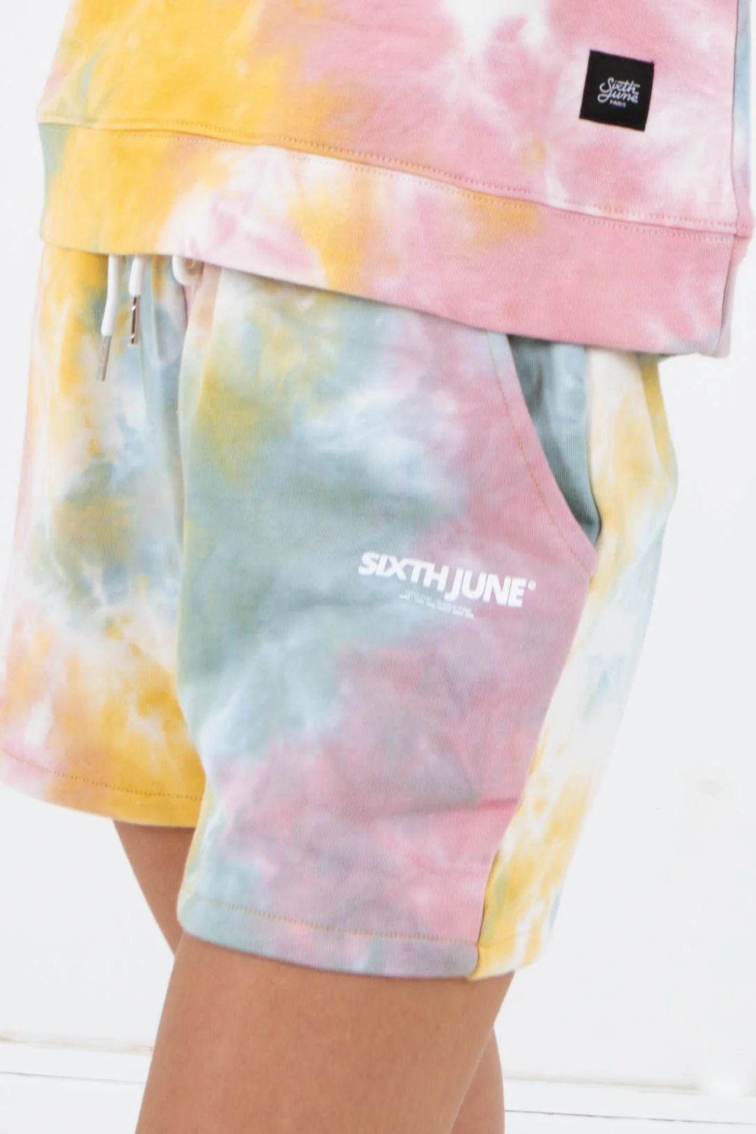 Short multicolores logo Jaune - Image 3