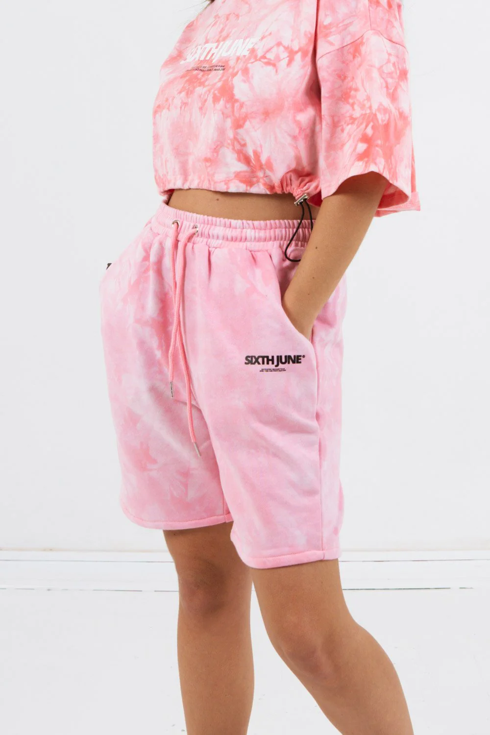 Short coton tie dye Rose - Image 3