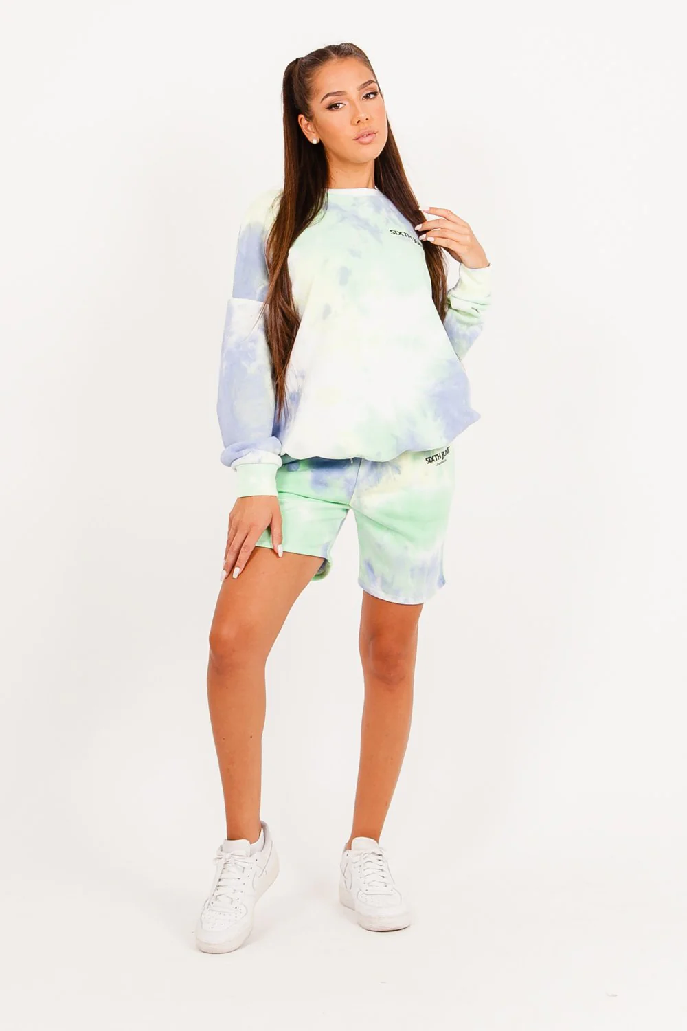 Short coton tie dye Bleu - Image 5