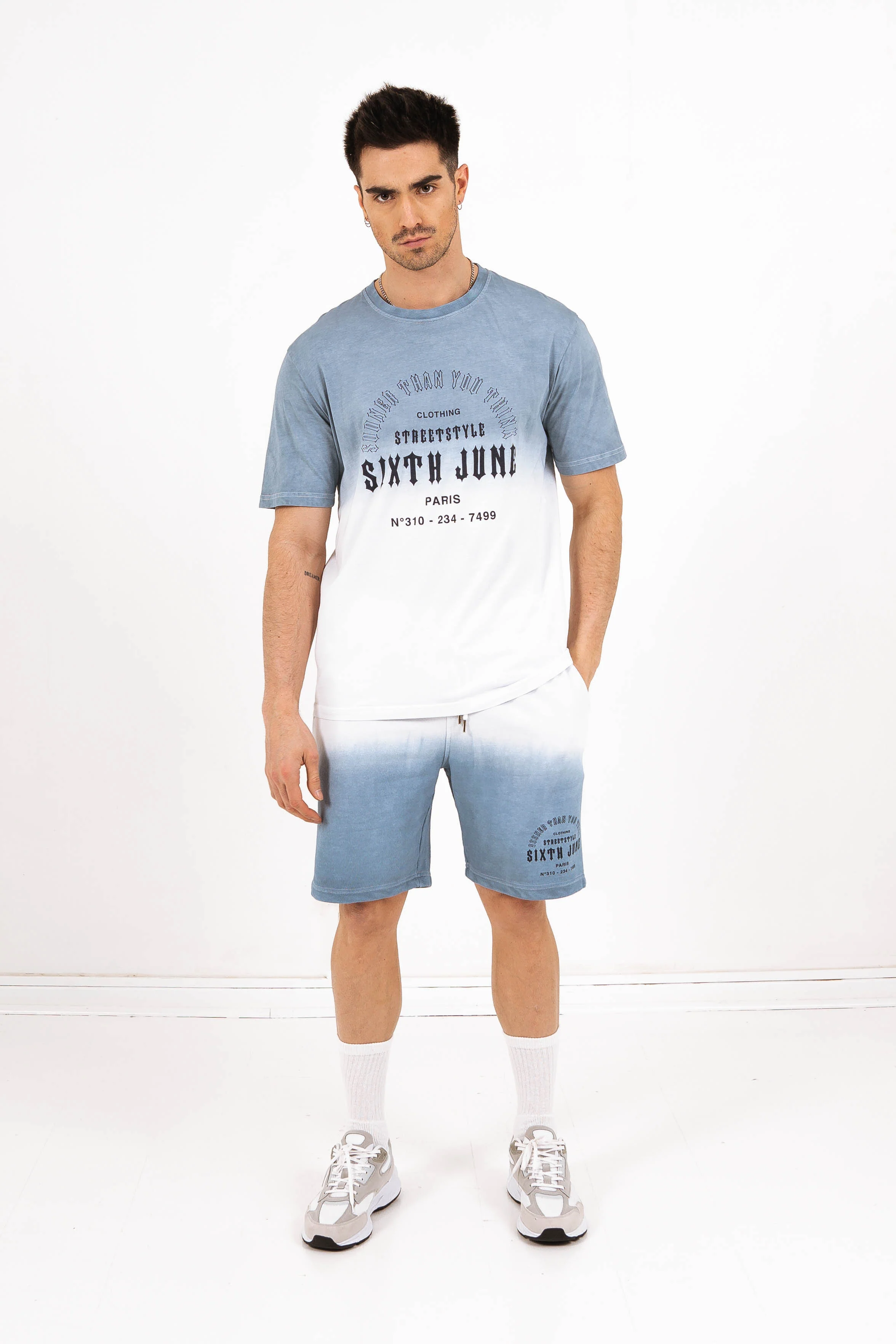 T-shirt sooner than you think dégradé bleu - Image 6