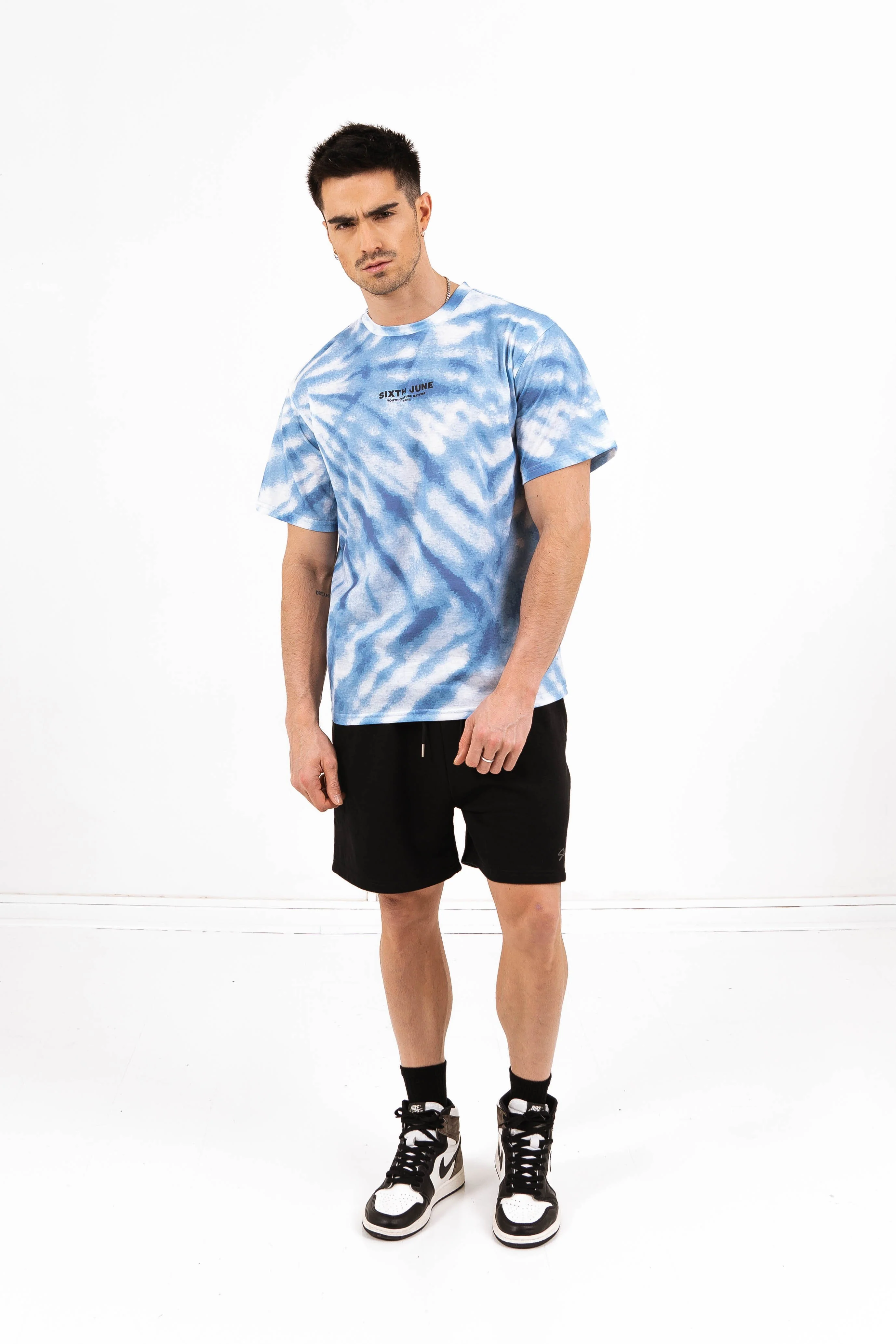 T-shirt tie dye capitales bleu - Image 6