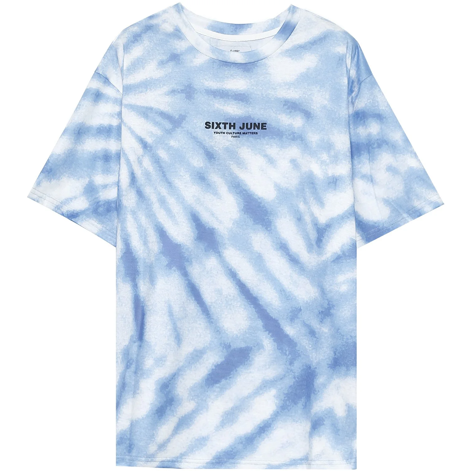 T-shirt tie dye capitales bleu - Image 7