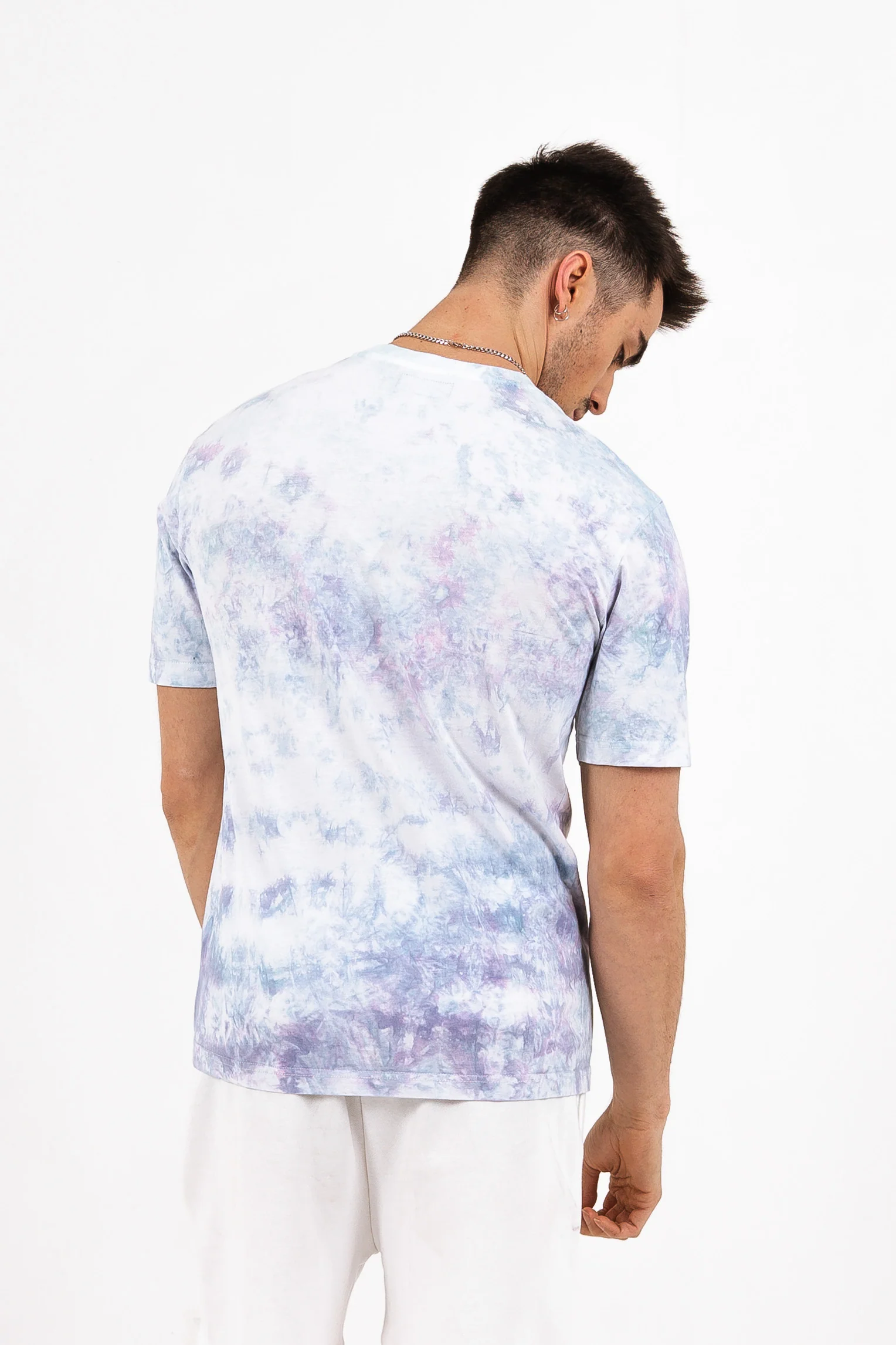 T-shirt manches courtes tie dye bleu vert - Image 5