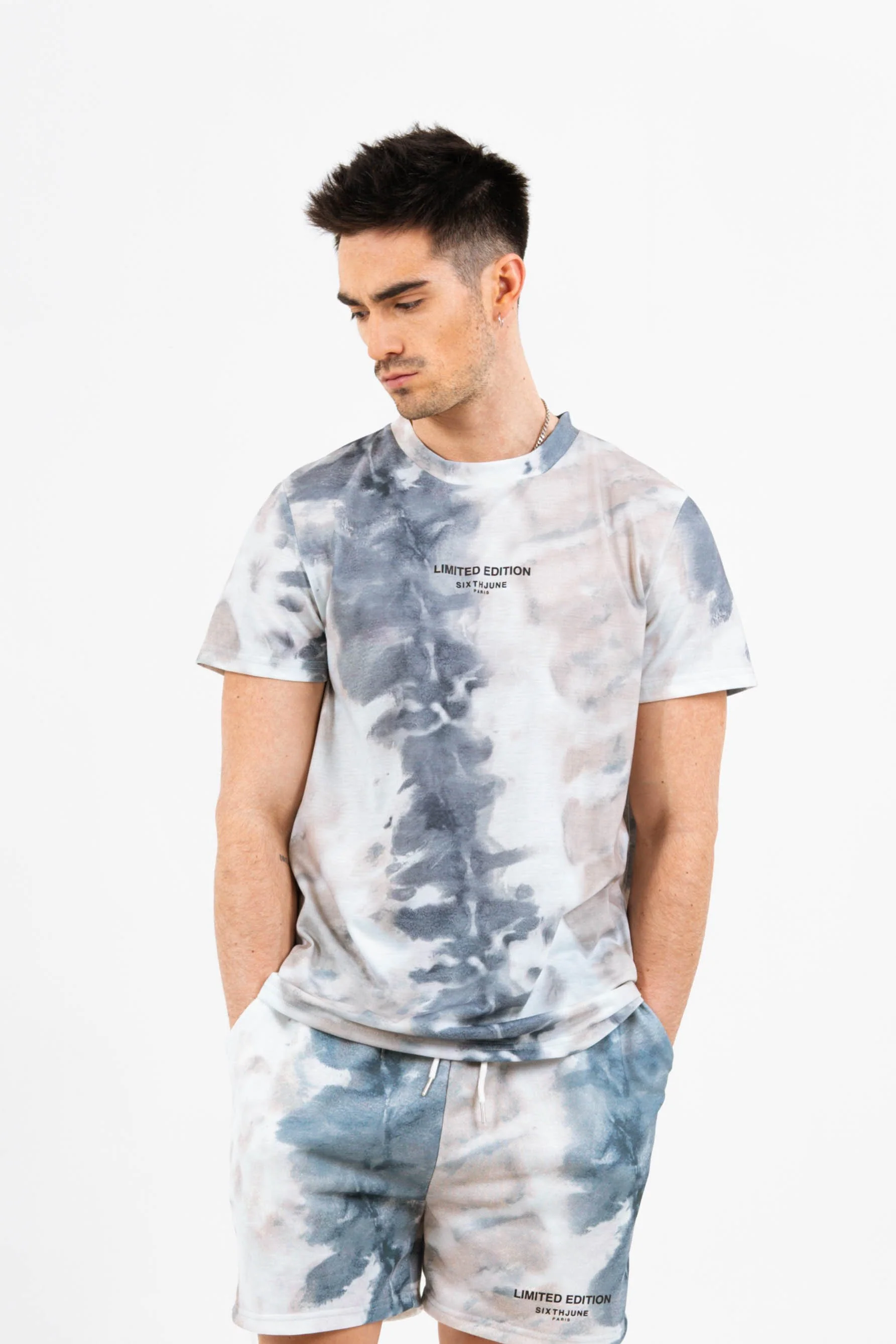 T-shirt limited edition tie dye beige - Image 2