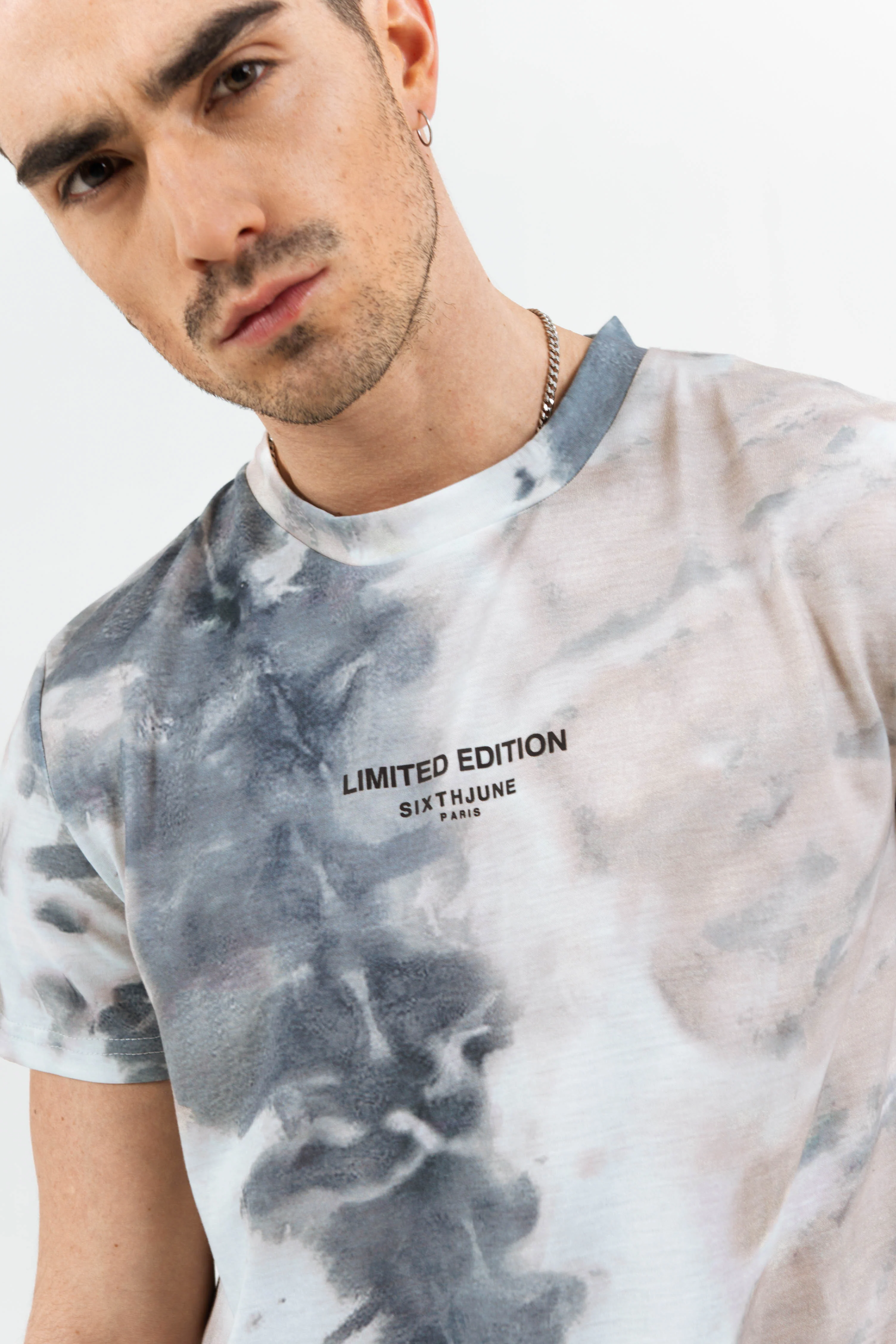 T-shirt limited edition tie dye beige - Image 3