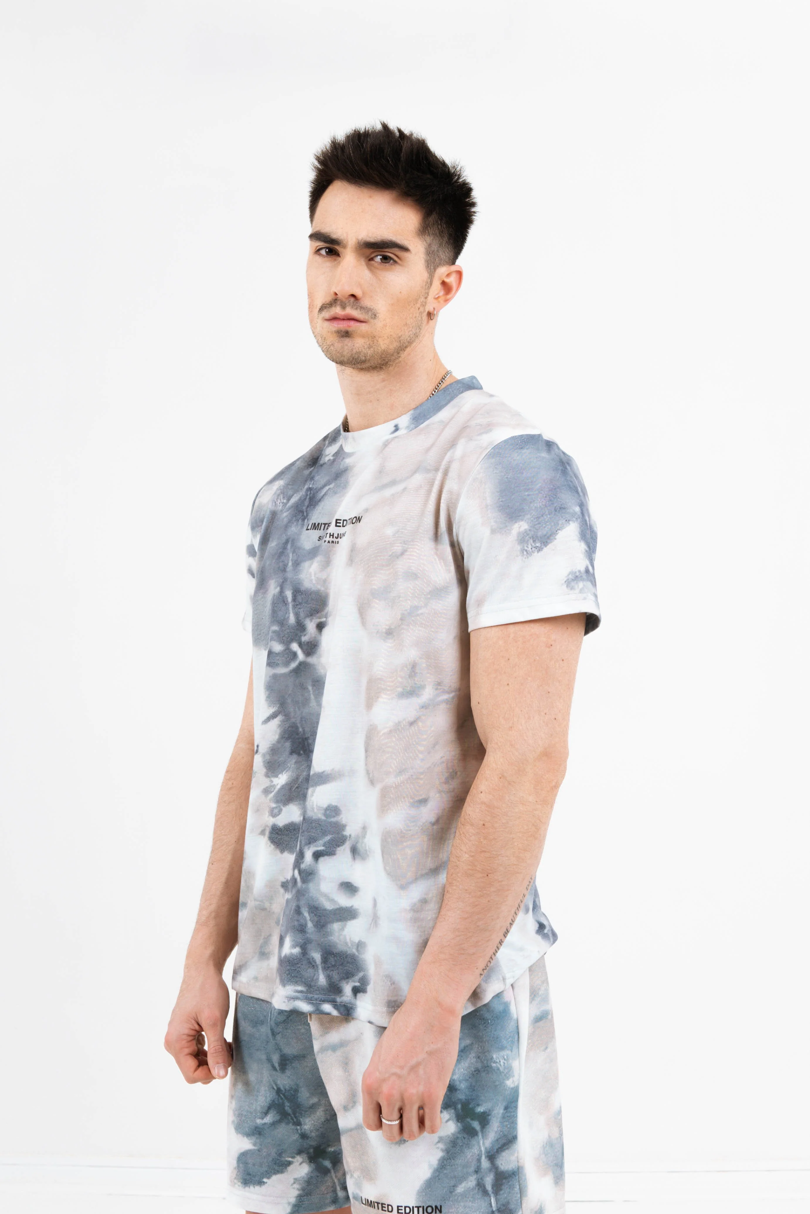 T-shirt limited edition tie dye beige - Image 4