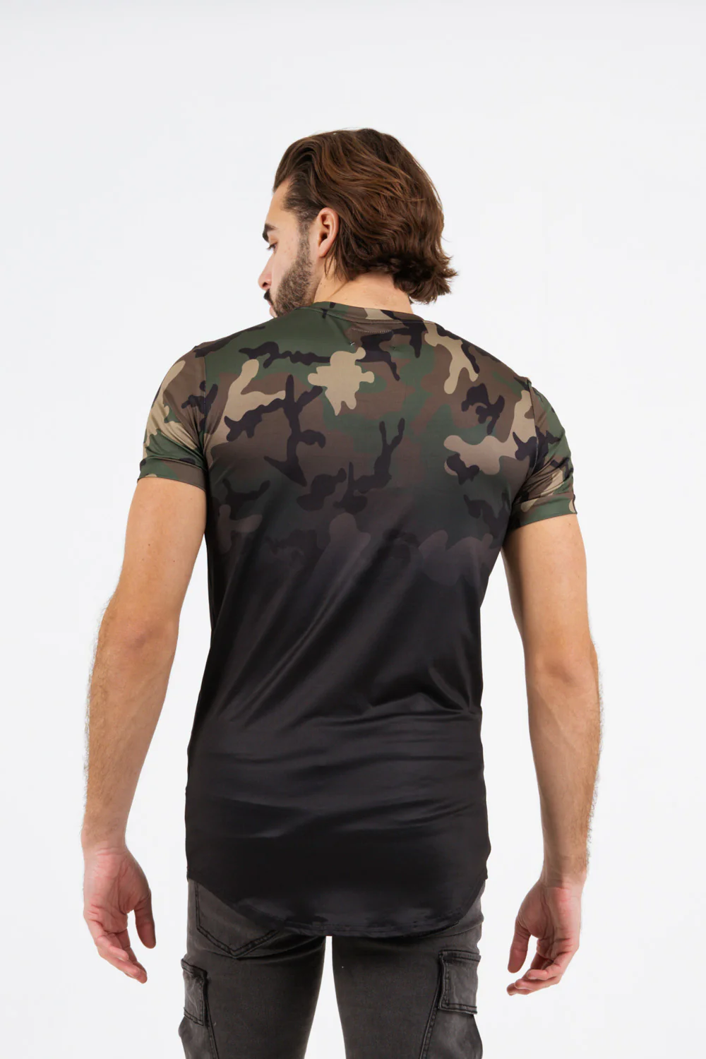 T-shirt camouflage dégradé Vert kaki - Image 4