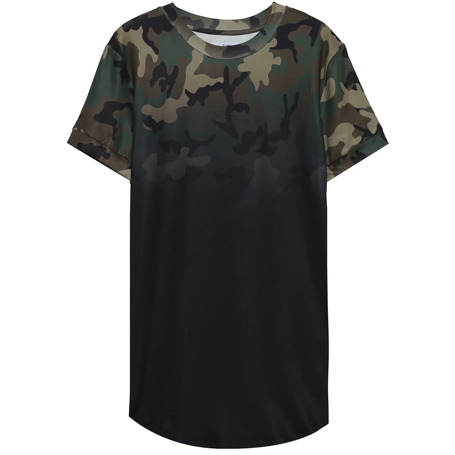 T-shirt camouflage dégradé Vert kaki - Image 6