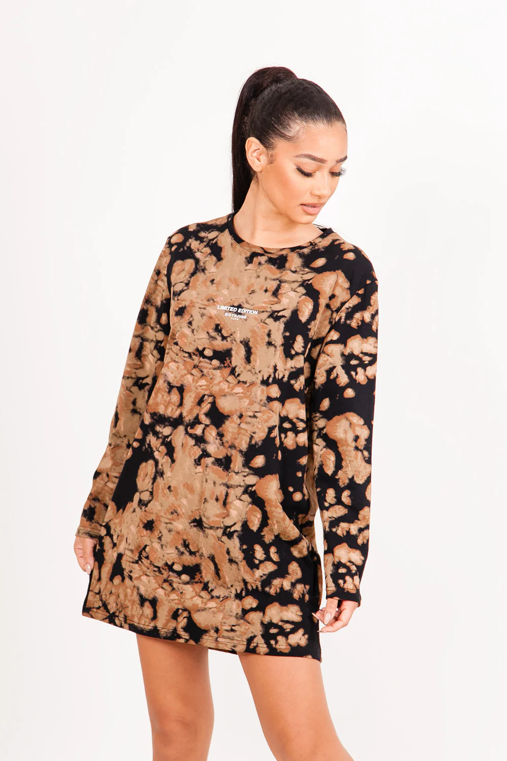 Robe tie dye limited edition noir - Image 2
