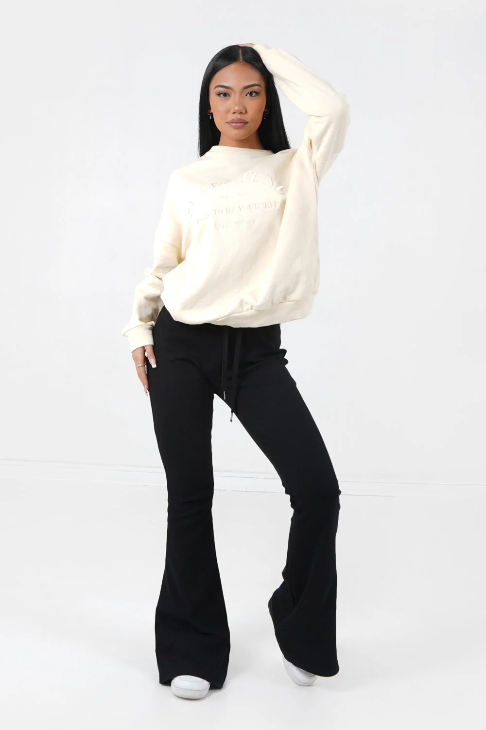 Sweatshirt ton sur ton Jaune clair - Image 2