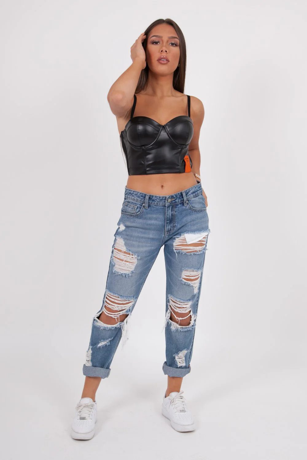 Top bustier court noir - Image 2