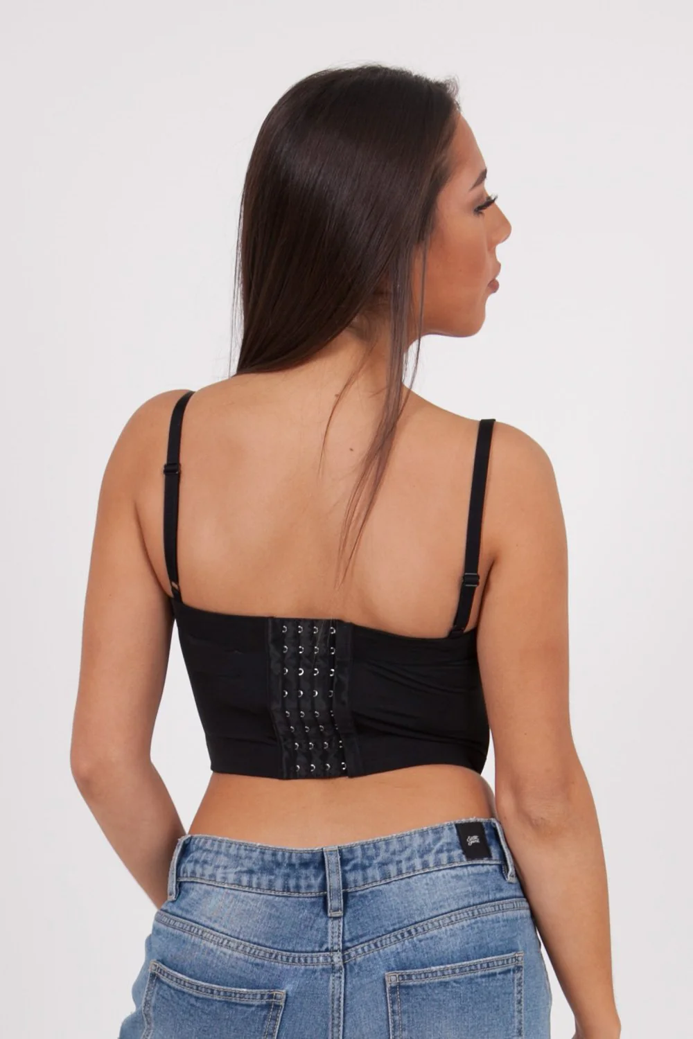 Top bustier court noir - Image 5