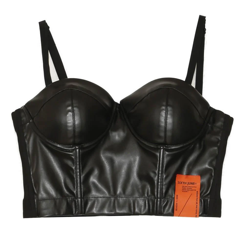 Top bustier court noir - Image 6