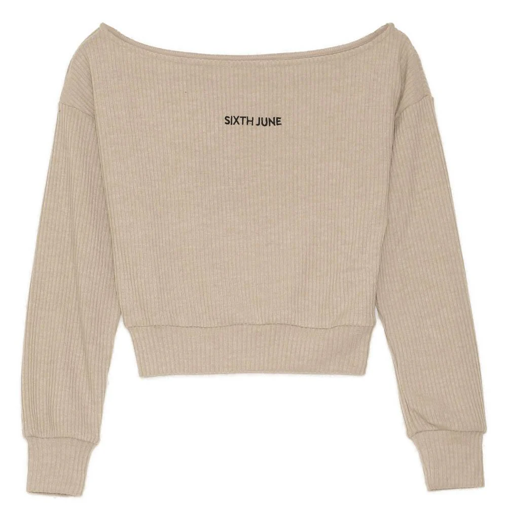 Top court maille beige - Image 2