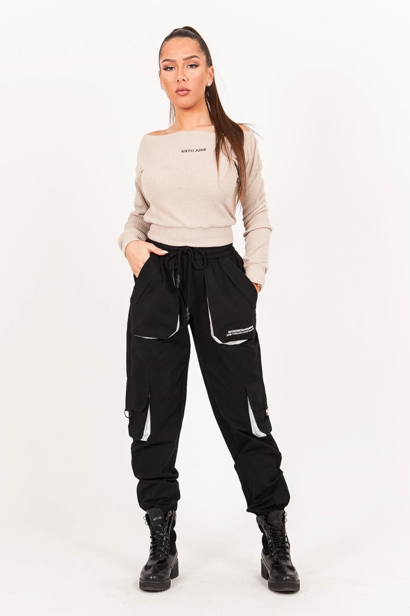 Top court maille beige - Image 6