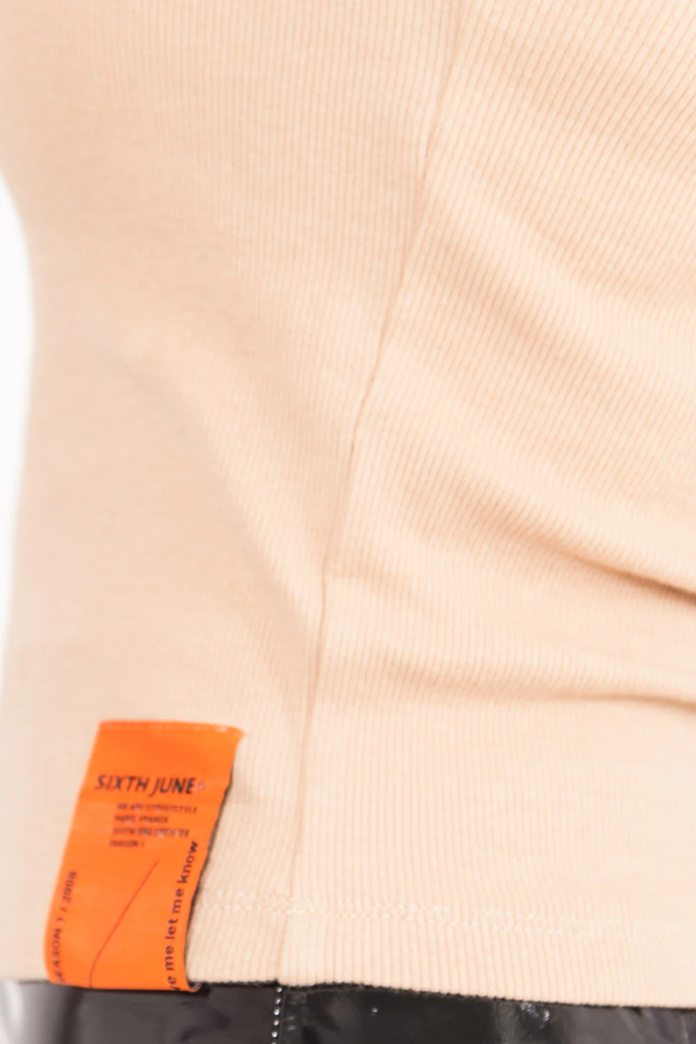 Top col montant court beige - Image 3