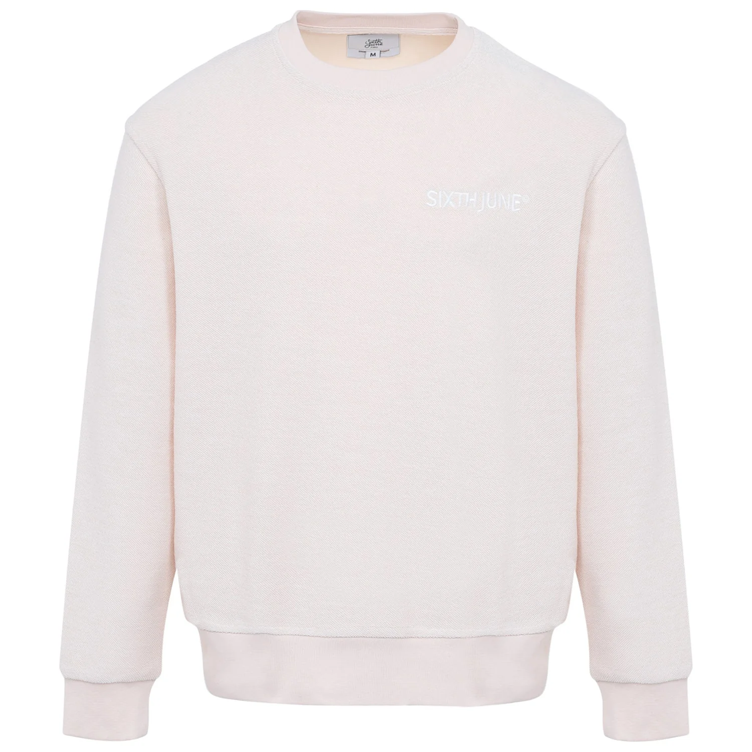 Sweatshirt tissu bouclette Blanc cassé - Image 6