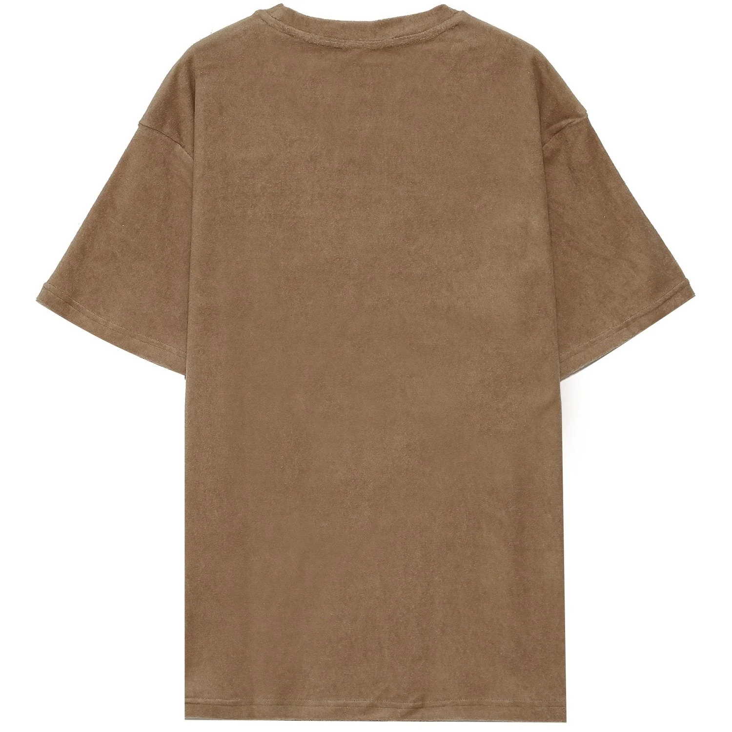 T-shirt tissu bouclette Beige - Image 7