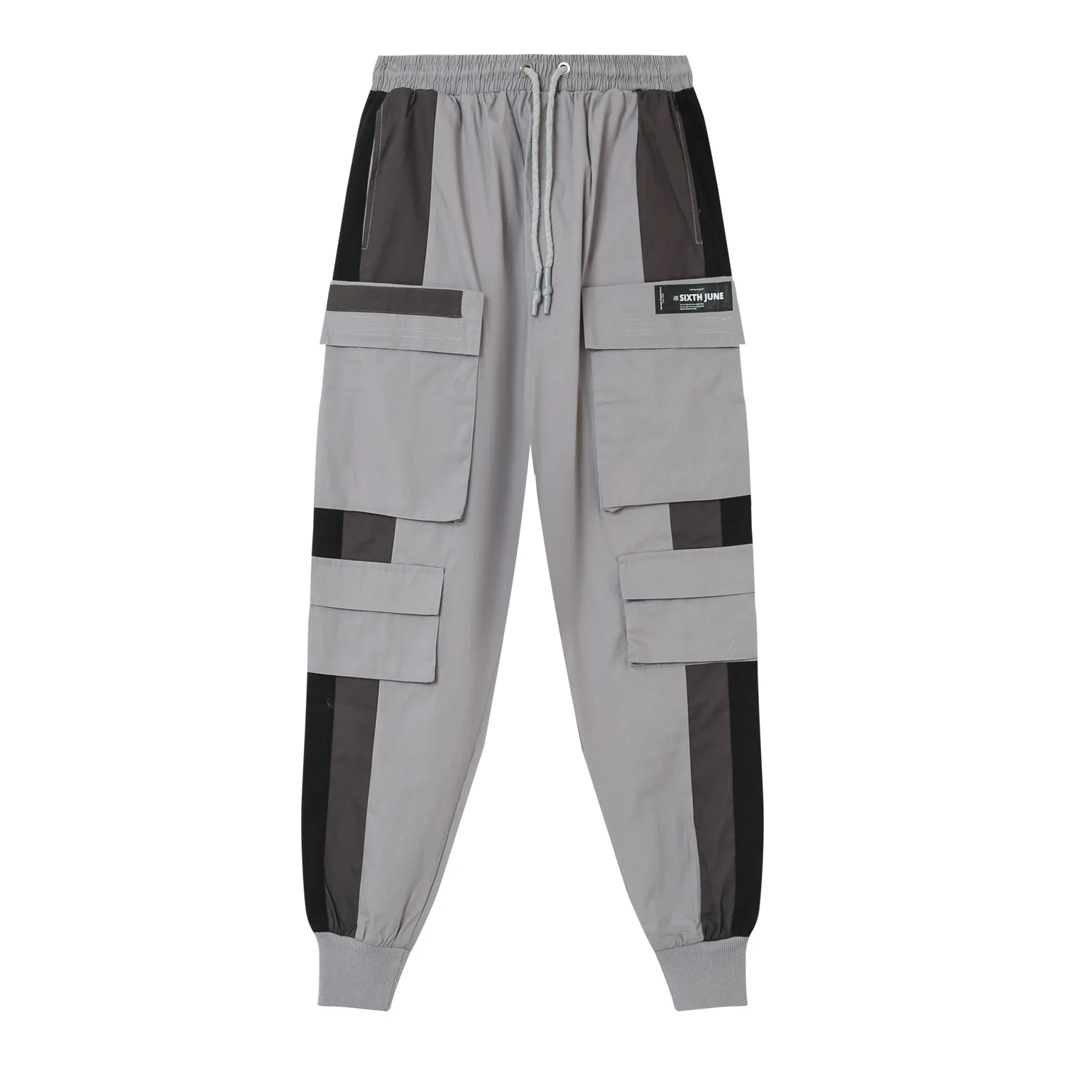 Pantalon cargo tricolore Gris - Image 6