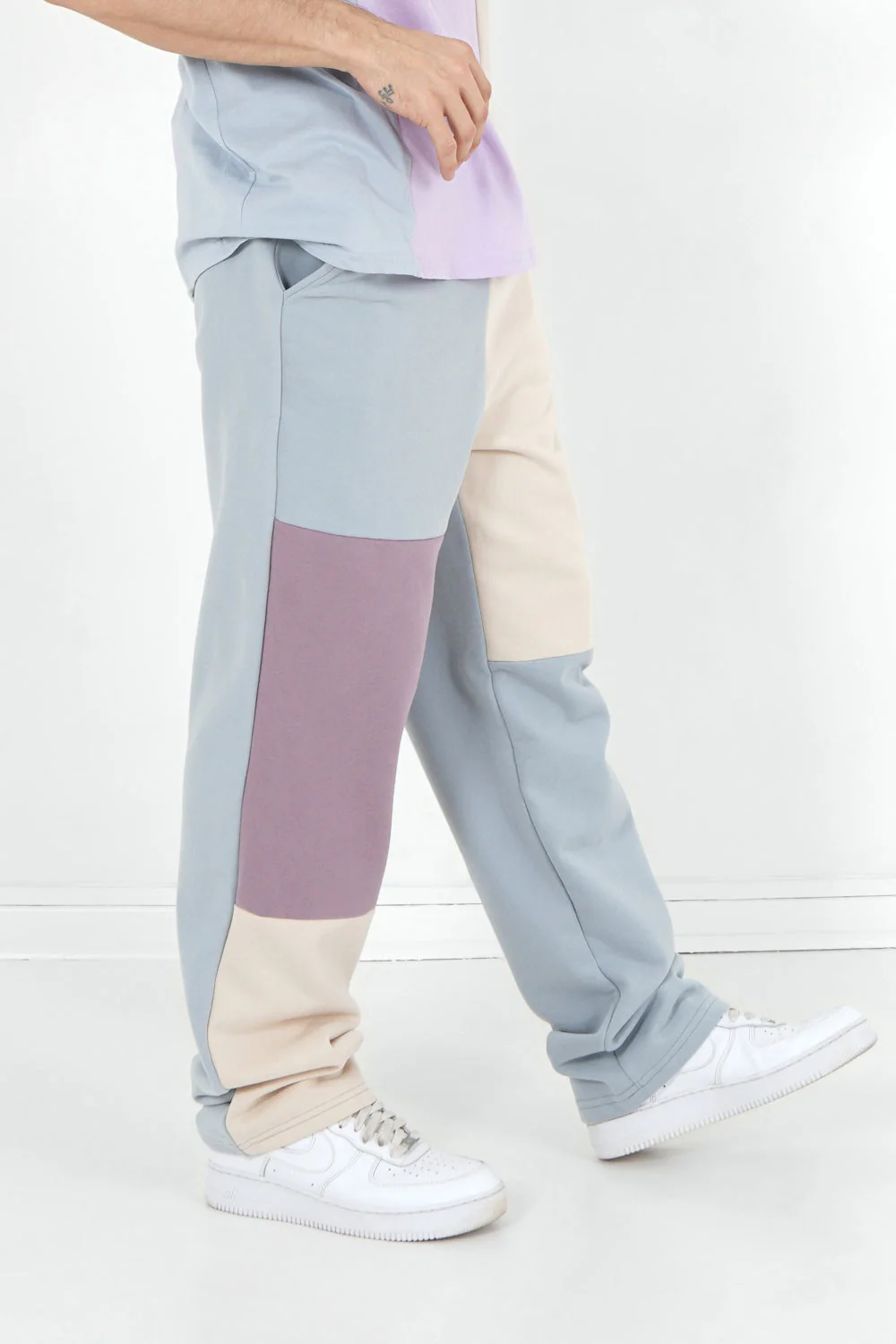 Jogging droit tricolore Multicolore - Image 4