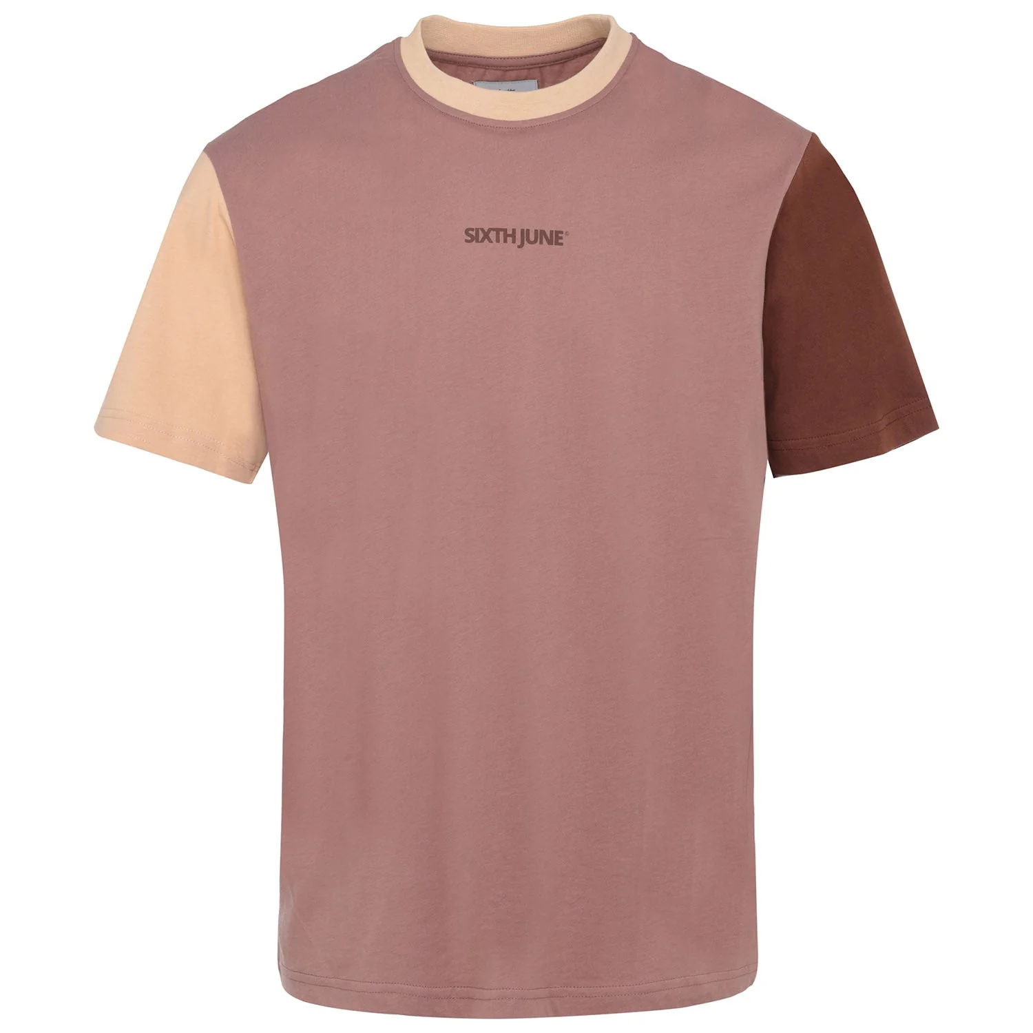 T-shirt tricolore logo Marron - Image 6