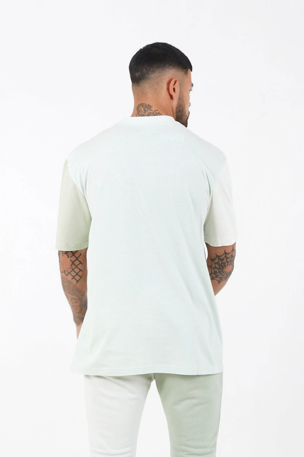 T-shirt tricolore logo Vert clair - Image 5