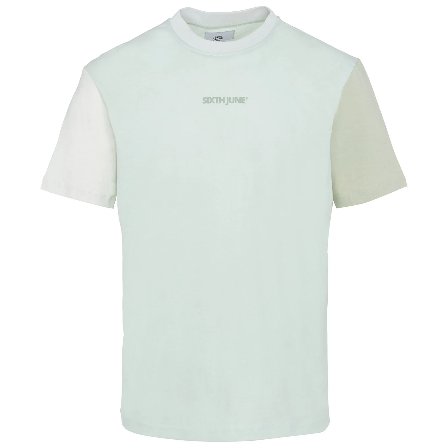 T-shirt tricolore logo Vert clair - Image 6