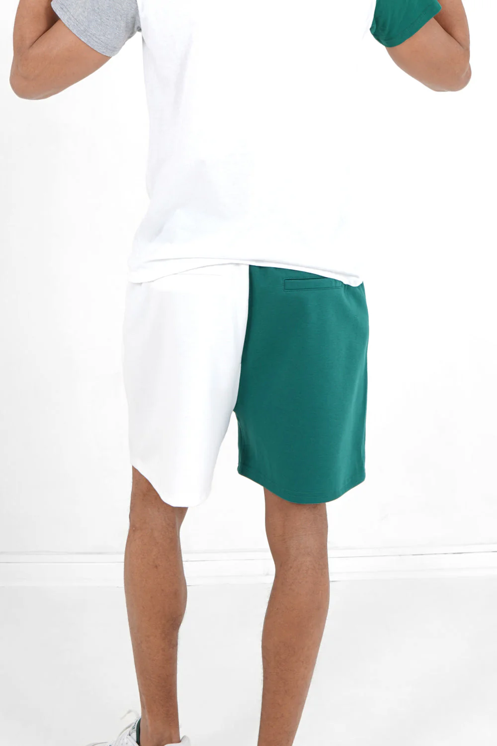 Short bicolore logo Vert - Image 5