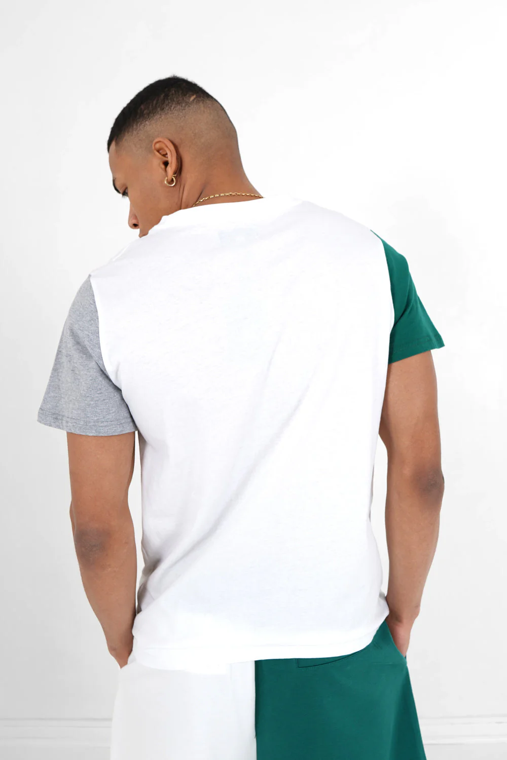 T-shirt tricolore imprimé Blanc - Image 5