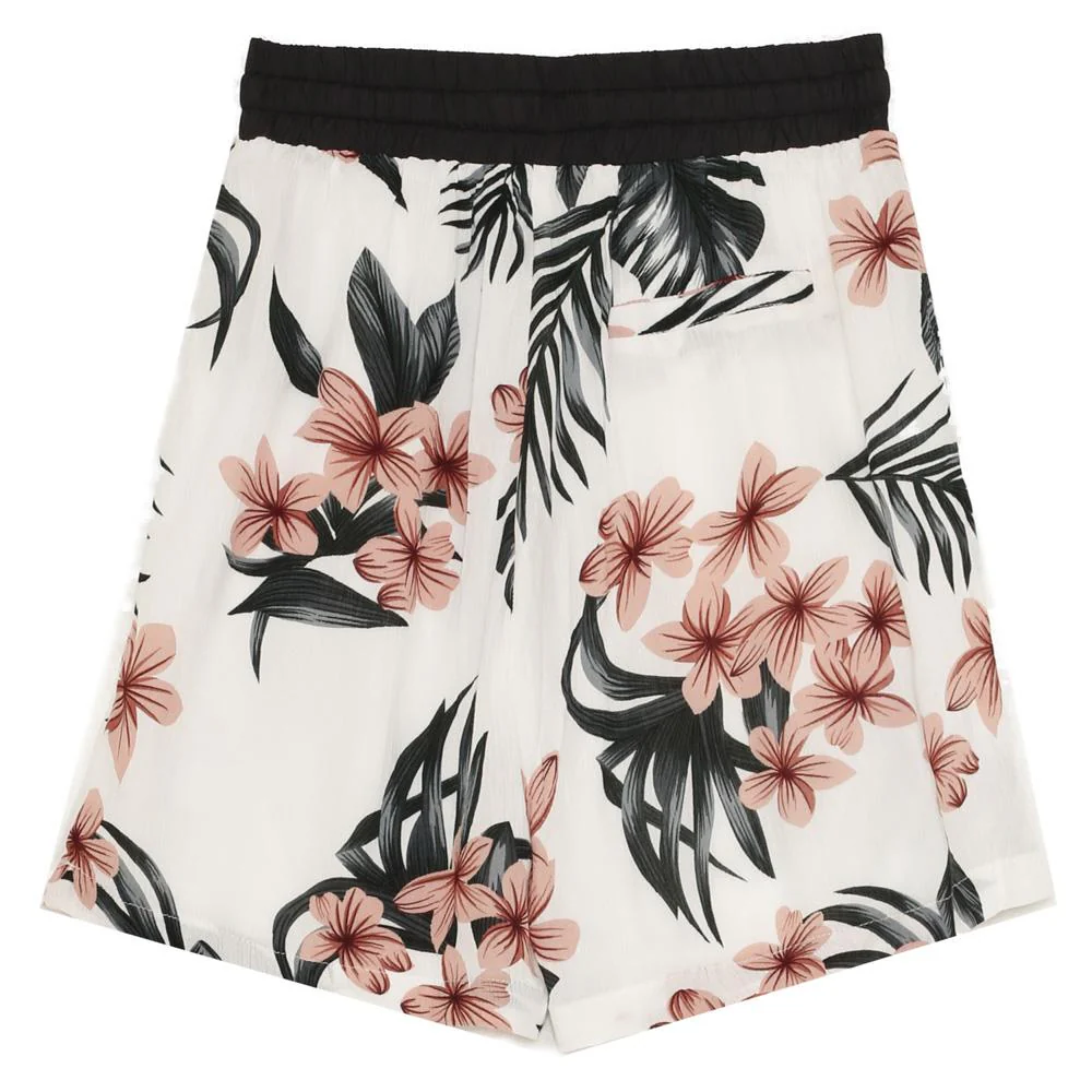 Short imprimé fleur tropical blanc - Image 7