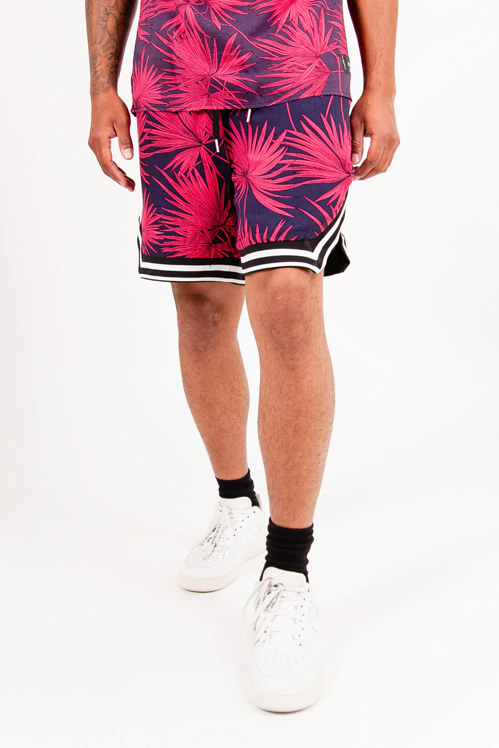 Short imprimé tropical palm spring bleu - Image 2