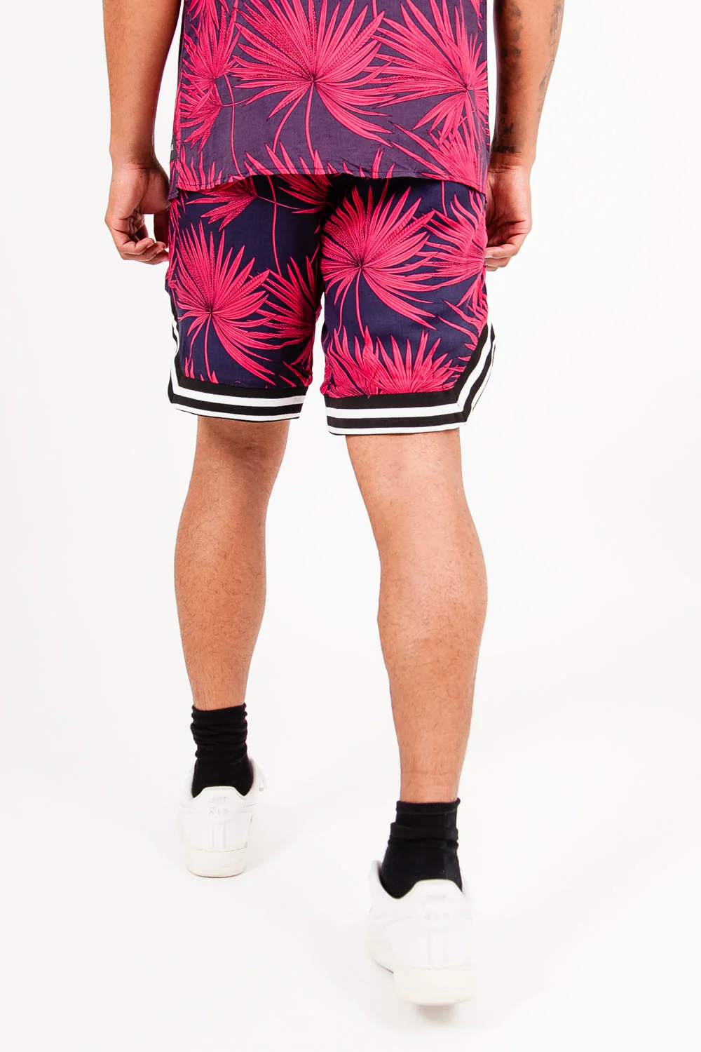 Short imprimé tropical palm spring bleu - Image 5