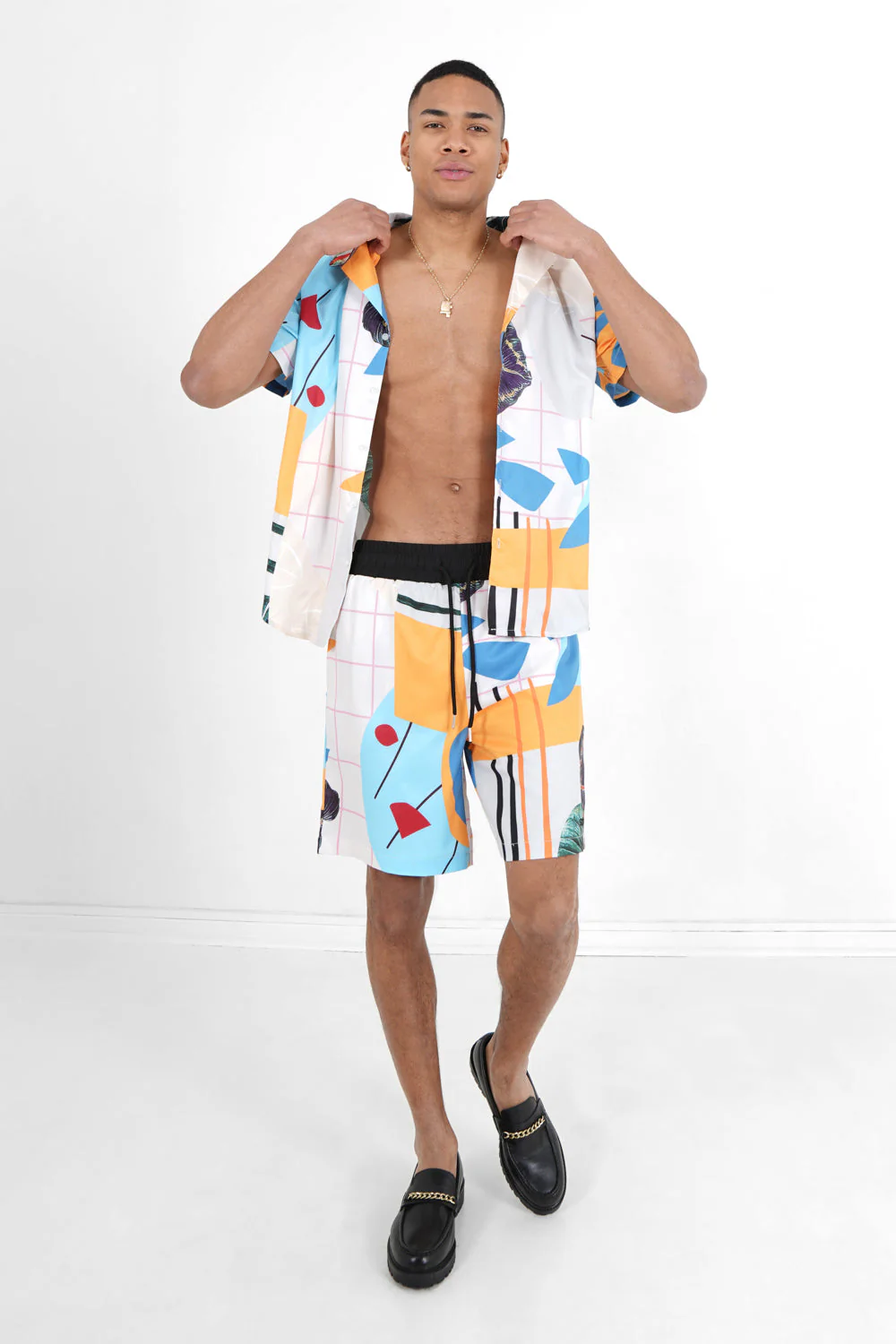 Chemise fluide tropical Blanc - Image 2