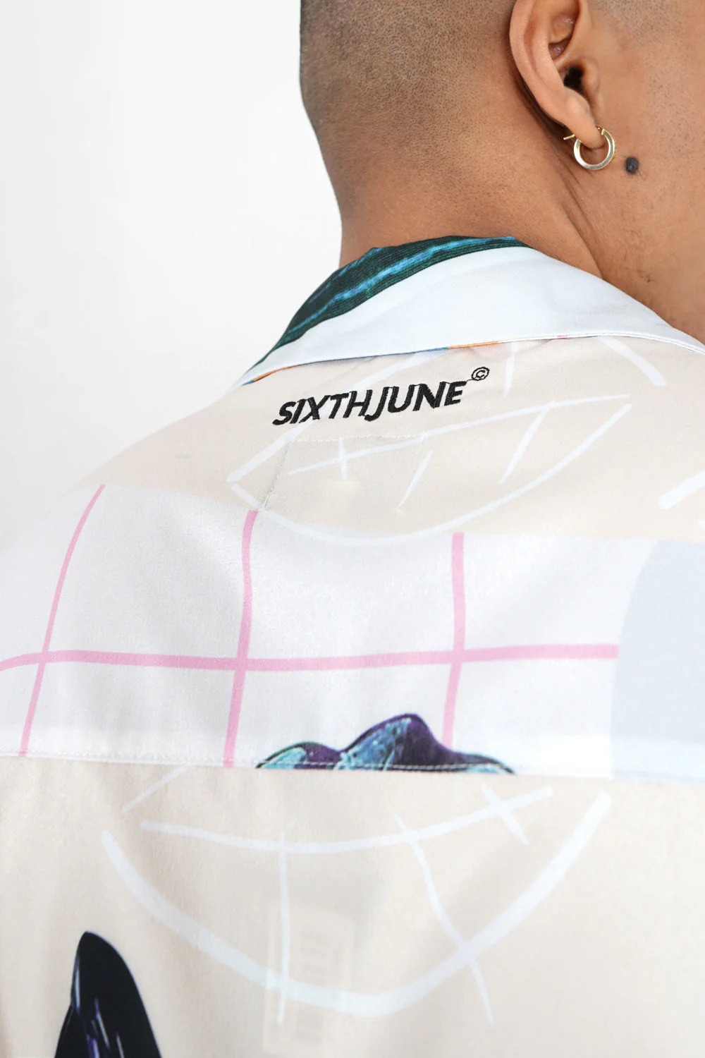 Chemise fluide tropical Blanc - Image 3