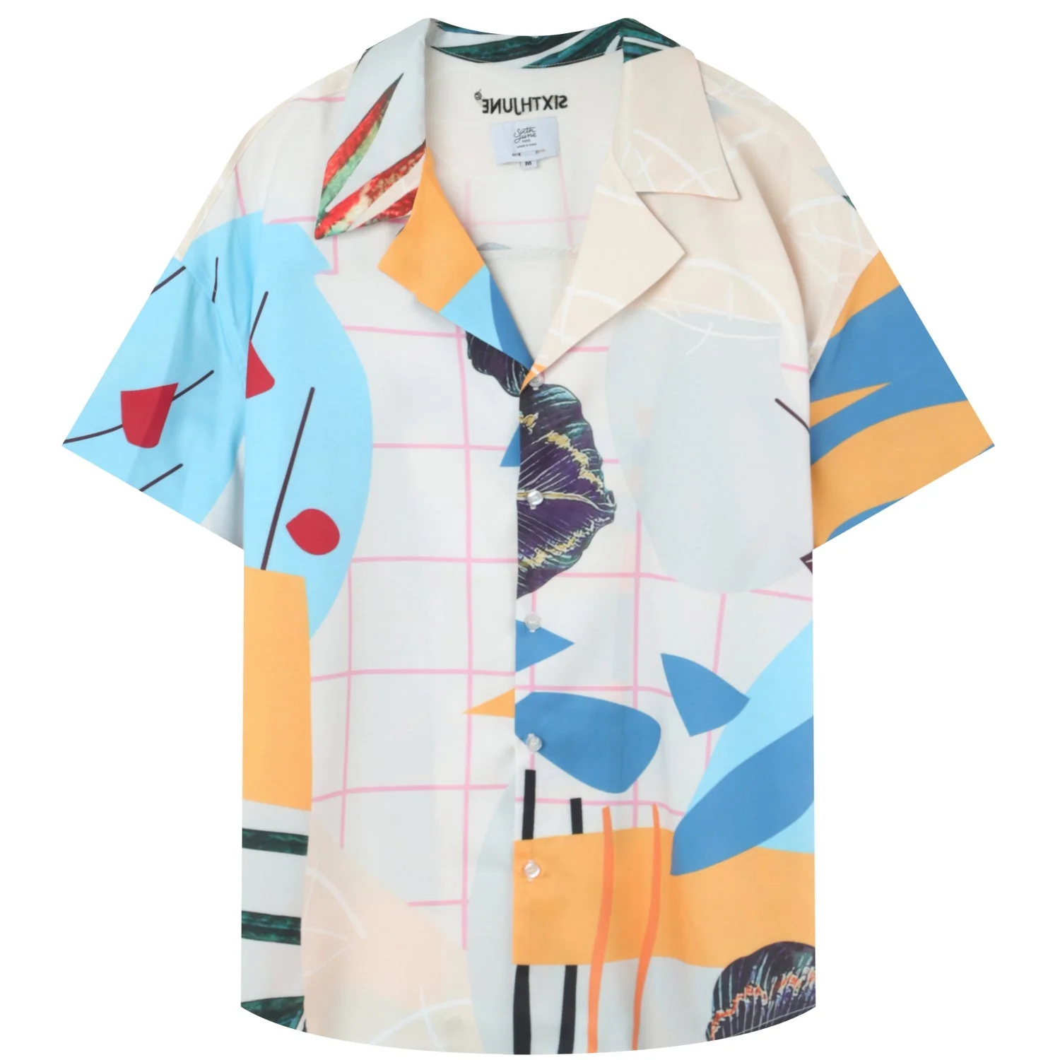 Chemise fluide tropical Blanc - Image 6