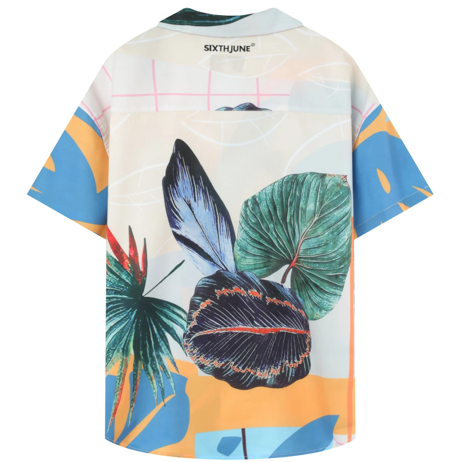Chemise fluide tropical Blanc - Image 7