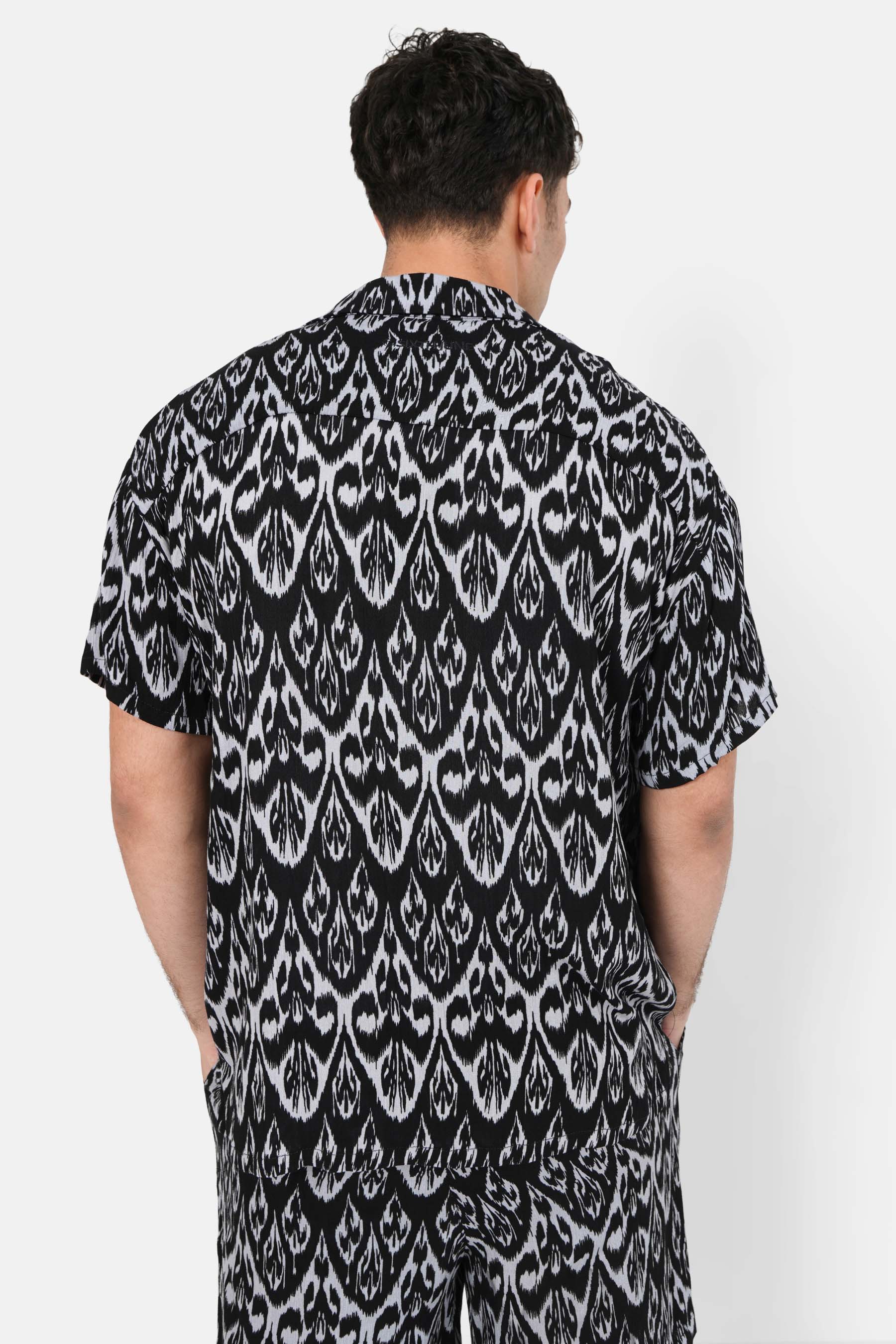 Chemise fluide motif aztèque Noir - Image 5