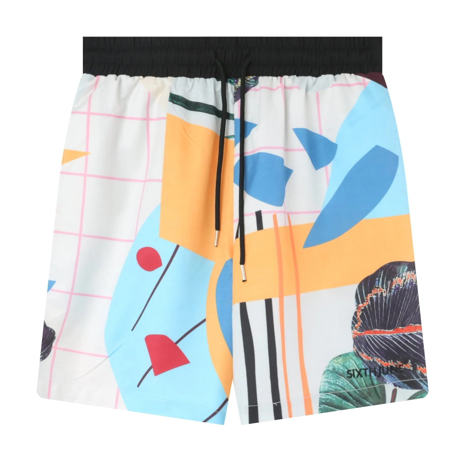 Short motif tropical Blanc - Image 6