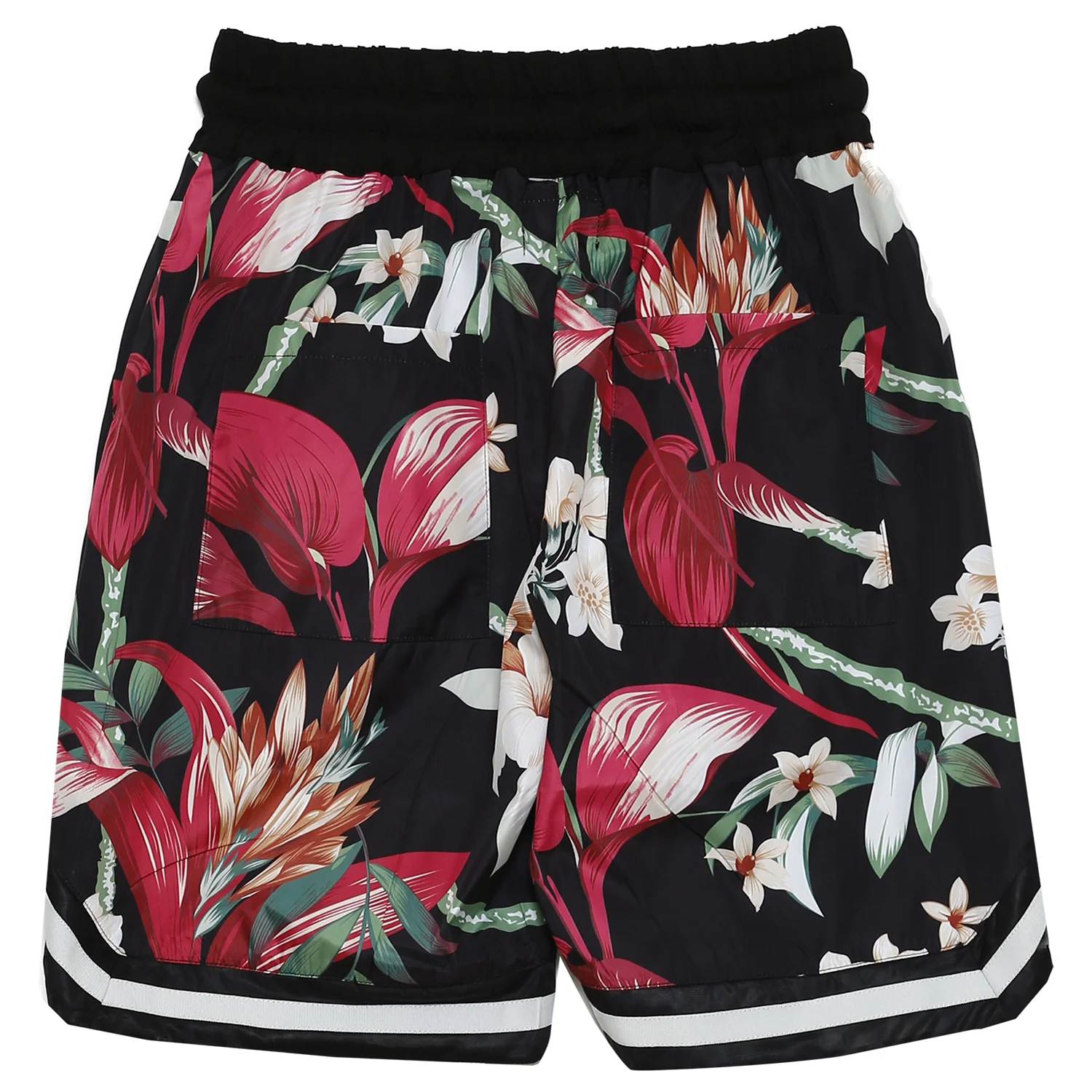 Short à fleurs fluide noir - Image 7