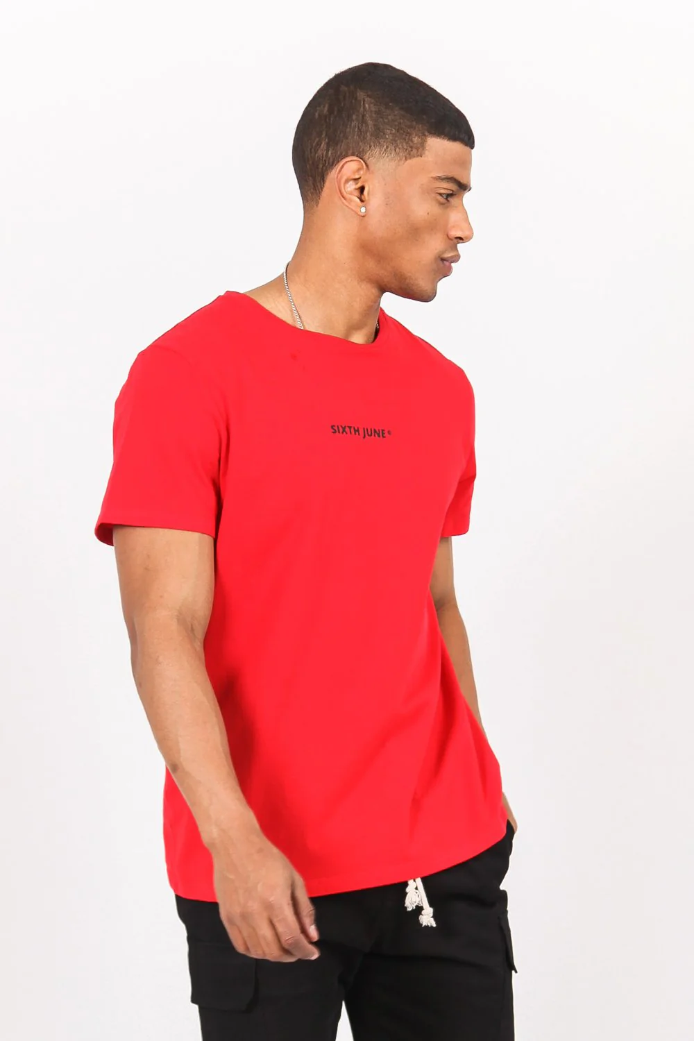Tshirt imprimé bandana multicolore rouge - Image 4