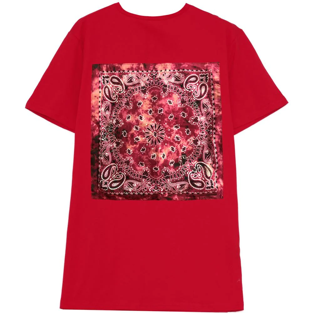 Tshirt imprimé bandana multicolore rouge - Image 6