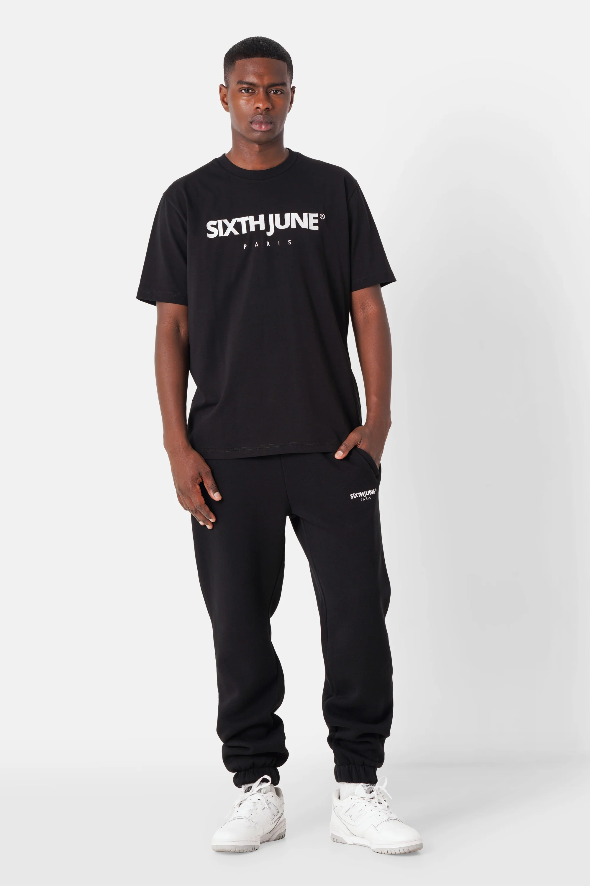 T-shirt broderie logo Paris Noir - Image 2