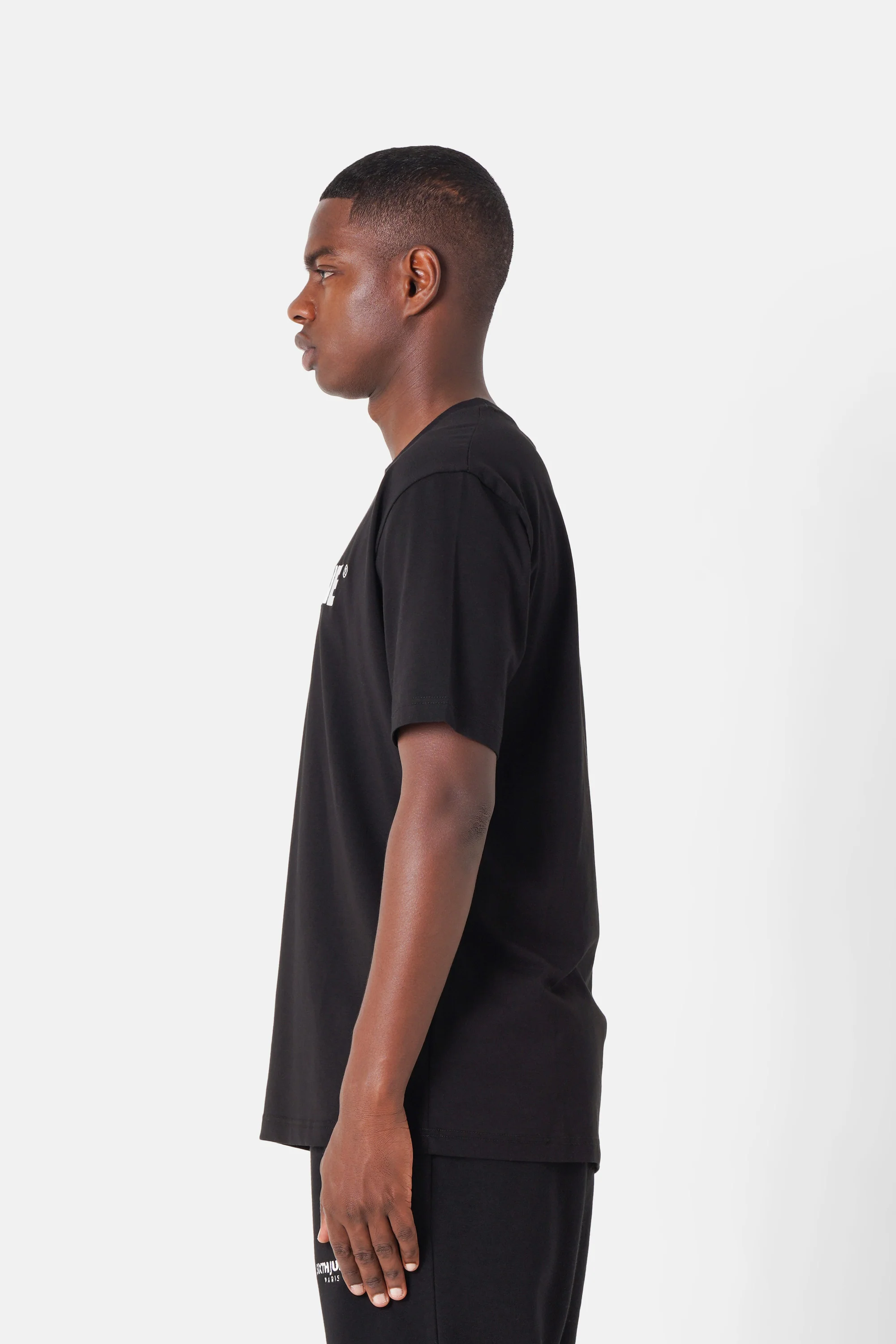 T-shirt broderie logo Paris Noir - Image 4