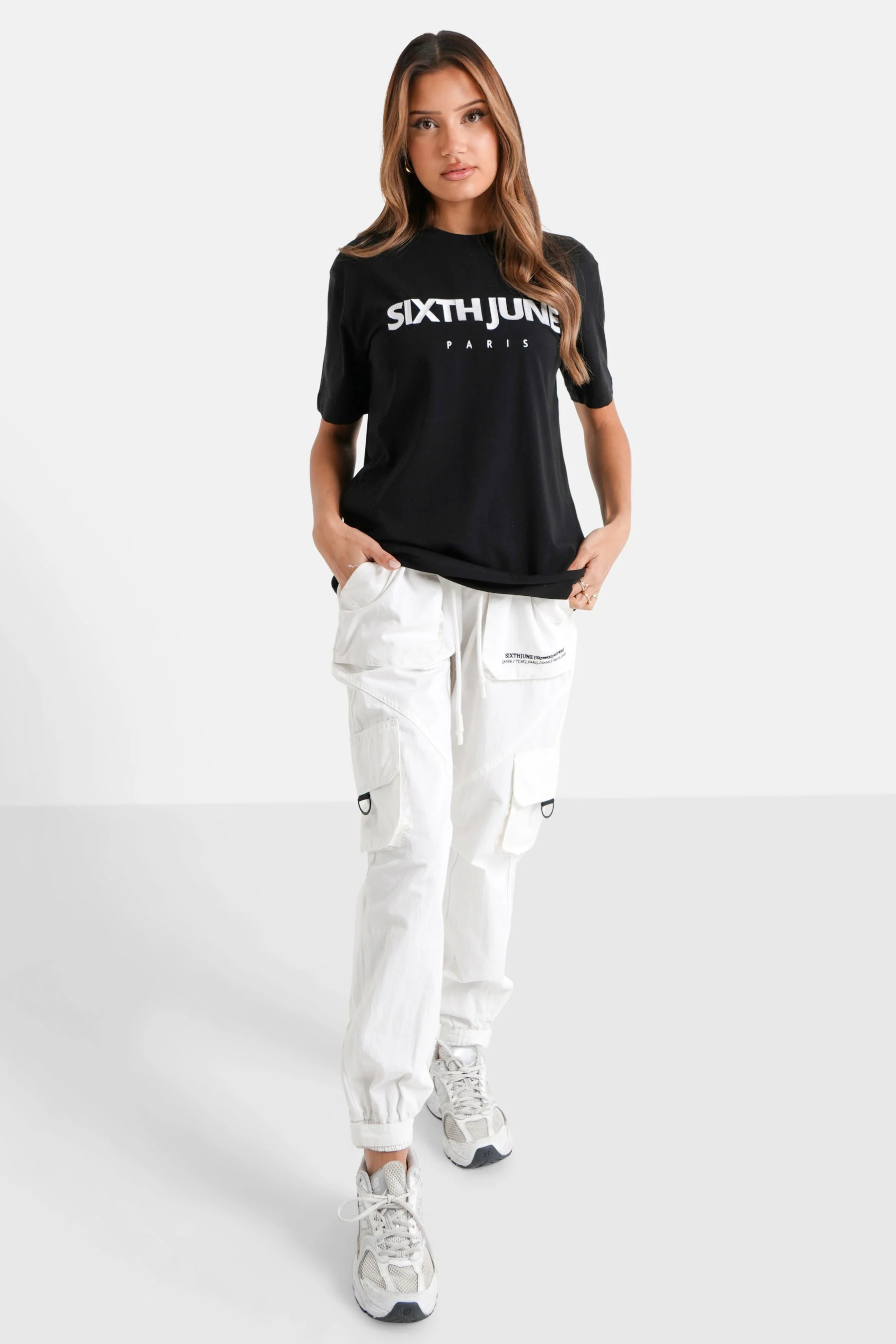 T-shirt broderie logo Paris Noir - Image 8