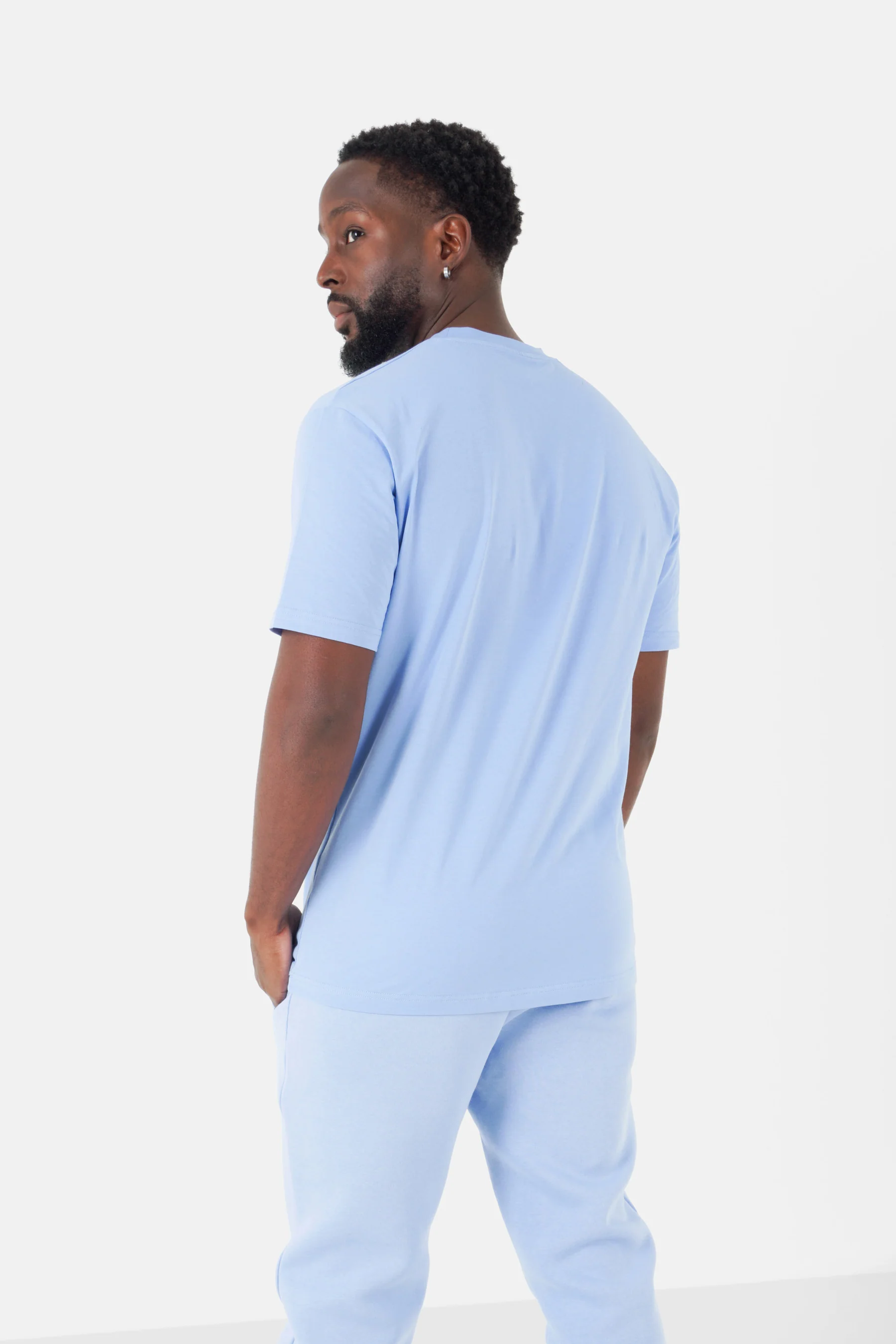 T-shirt broderie logo Paris Bleu clair - Image 5