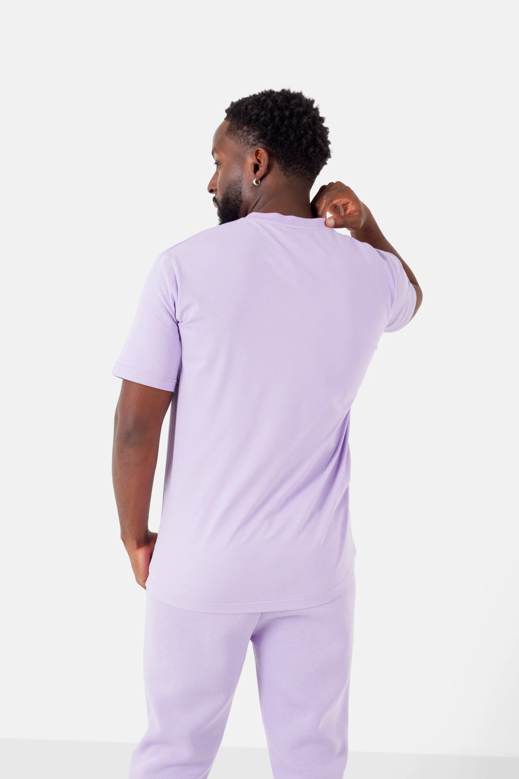 T-shirt broderie logo Paris Violet clair - Image 5