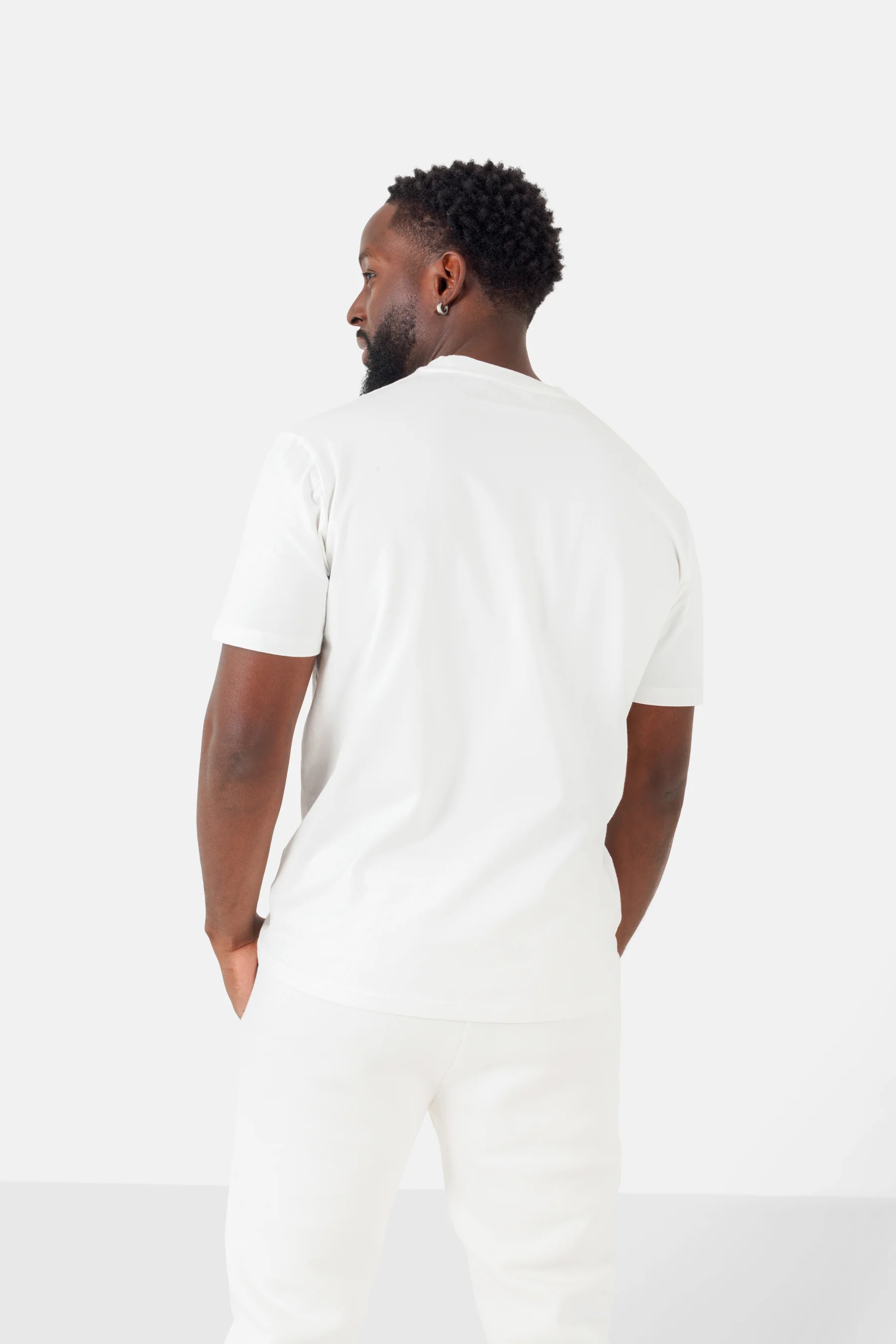 T-shirt broderie logo Paris Blanc - Image 5