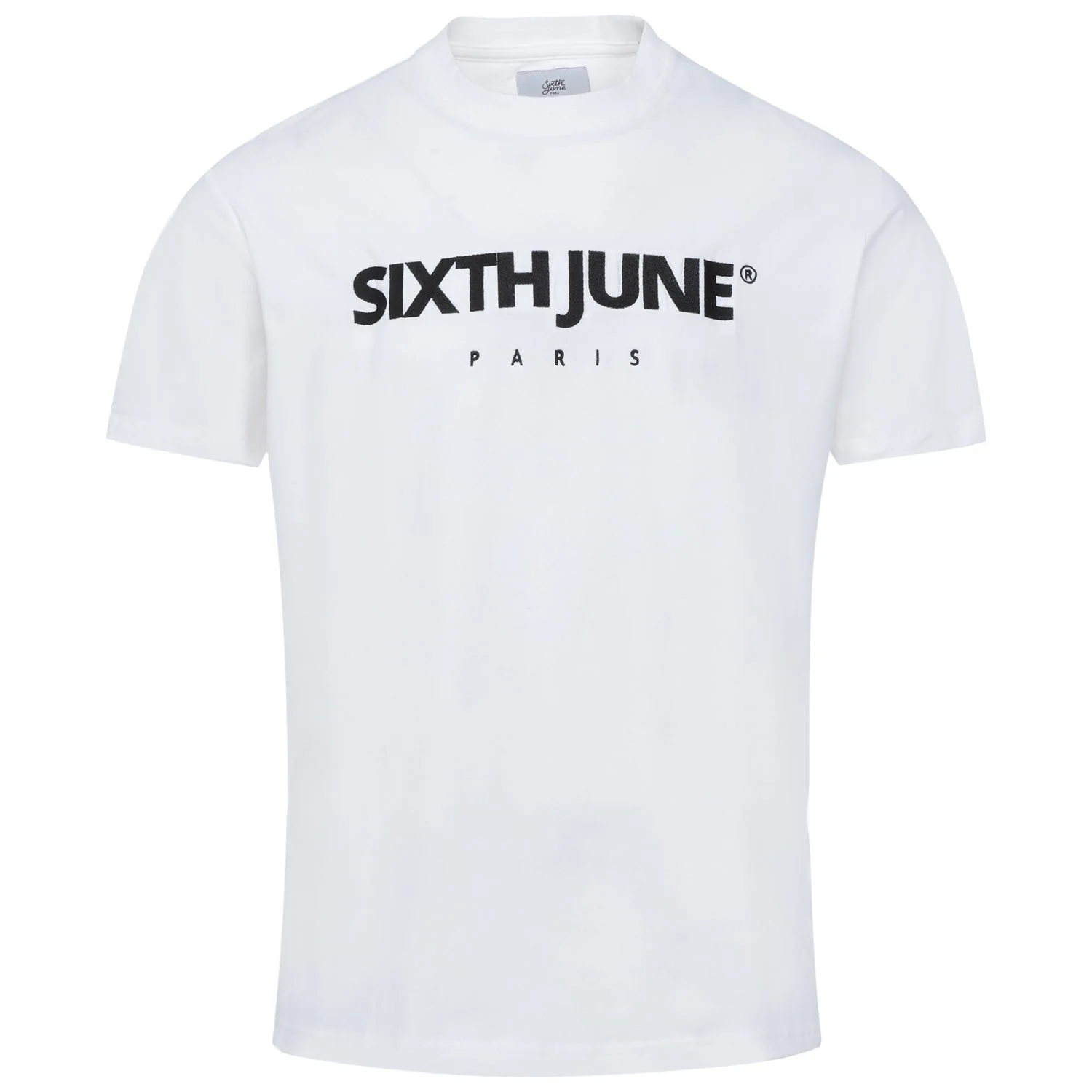 T-shirt broderie logo Paris Blanc - Image 7