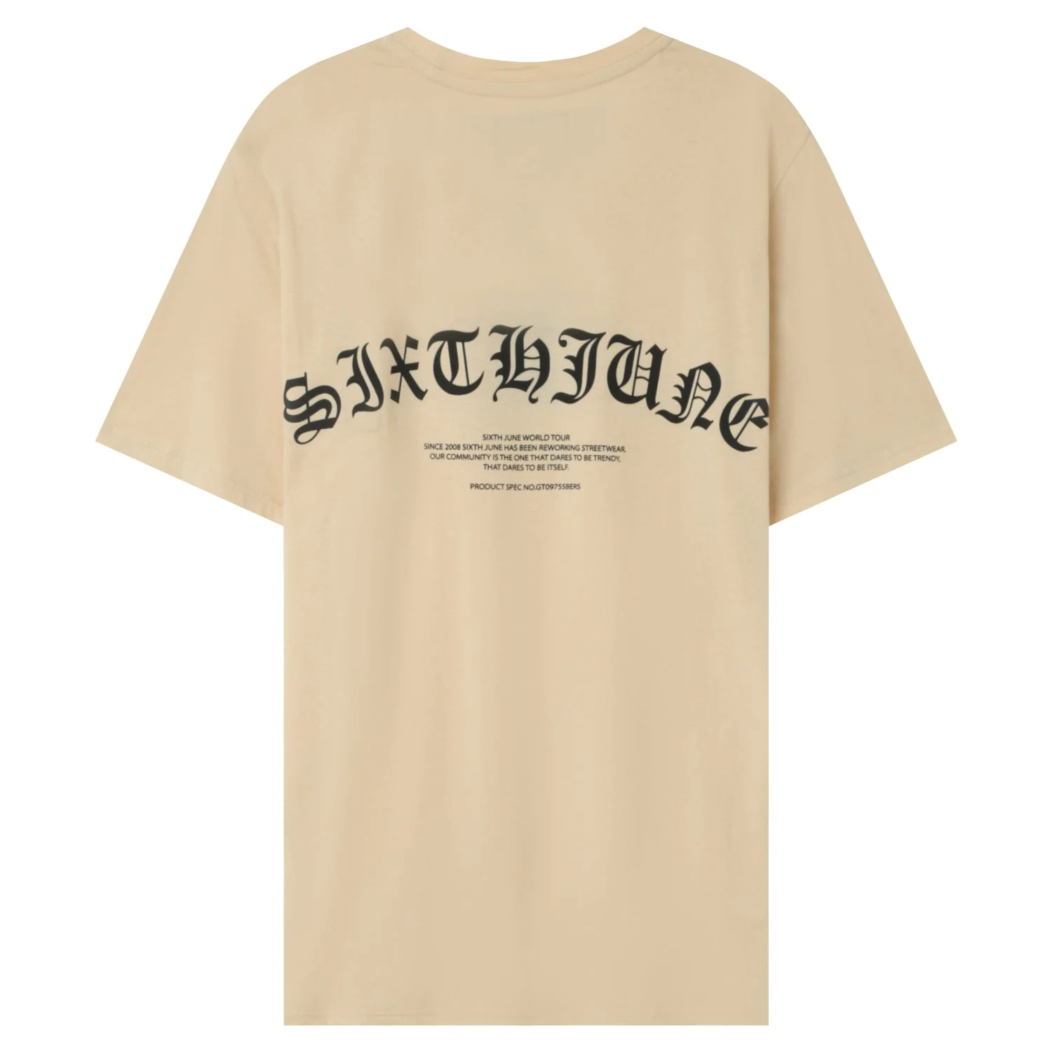 T-shirt logo gothique Beige - Image 3