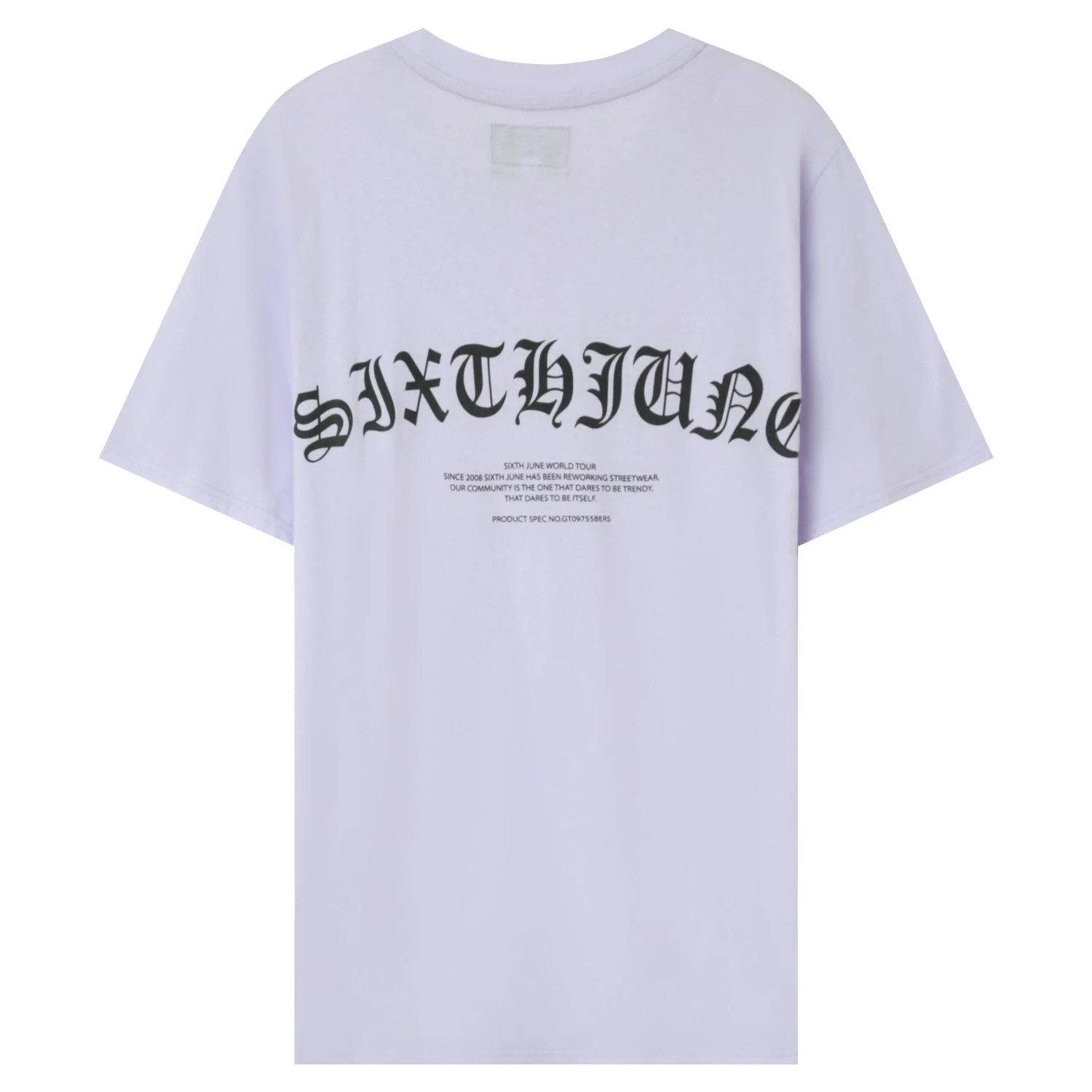T-shirt logo gothique Violet clair - Image 6